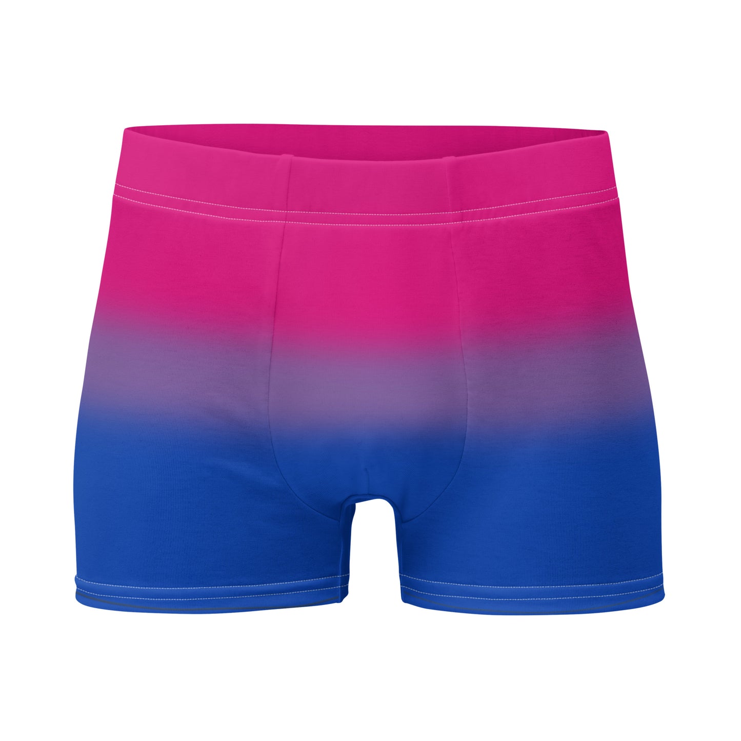 Bisexual Bi Pride Boxer Briefs Underwear in Ombre all-over-print-boxer-briefs-white-front-655d1f58d9faf