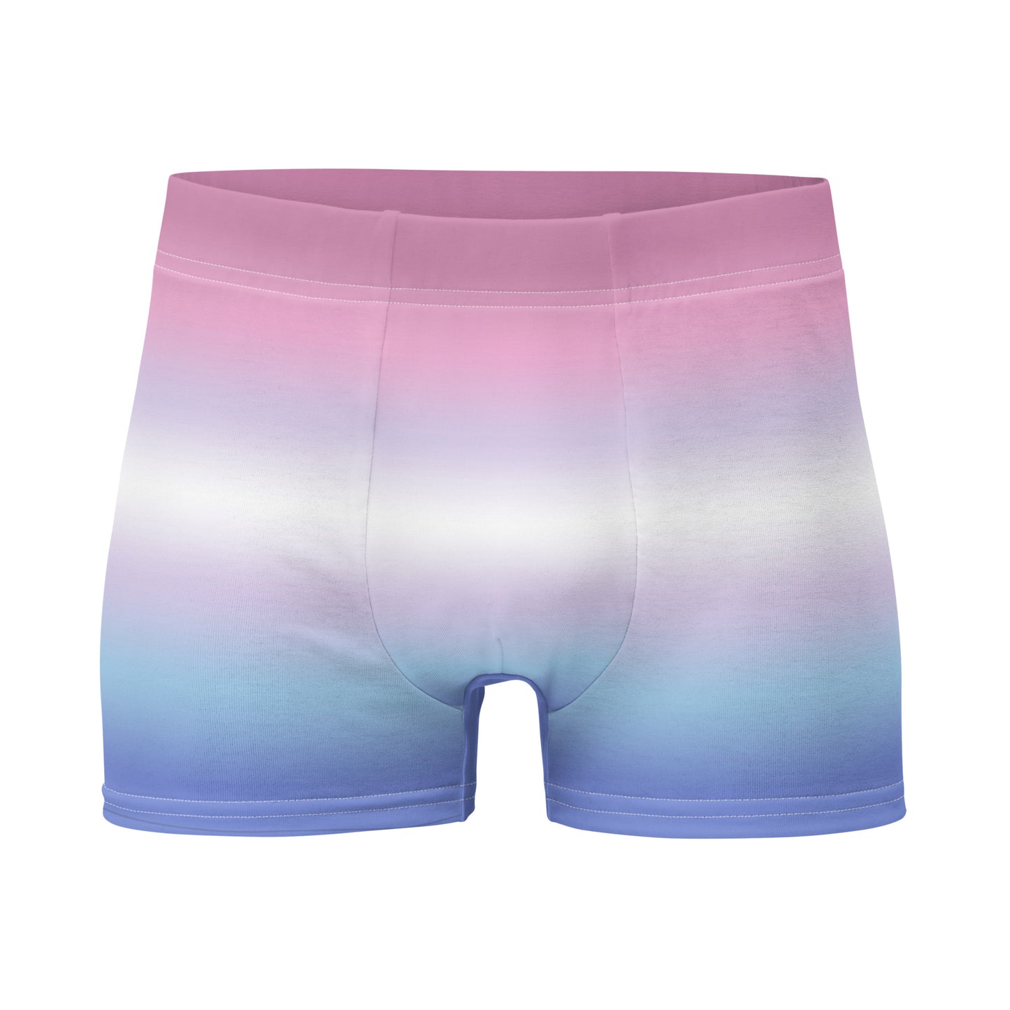 Bigender Pride Boxer Briefs Underwear in Ombre all-over-print-boxer-briefs-white-front-655d1fab52cc2