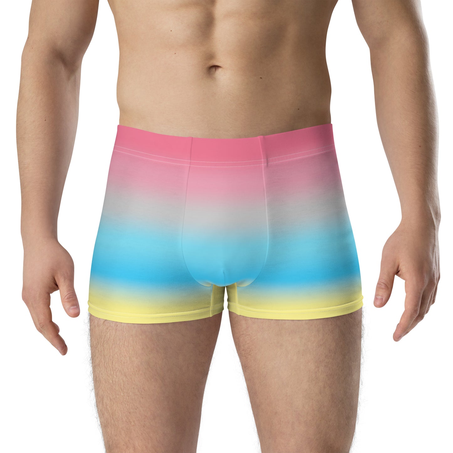 Genderflux Pride Boxer Briefs Underwear in Ombre all-over-print-boxer-briefs-white-front-655d21843d2ba