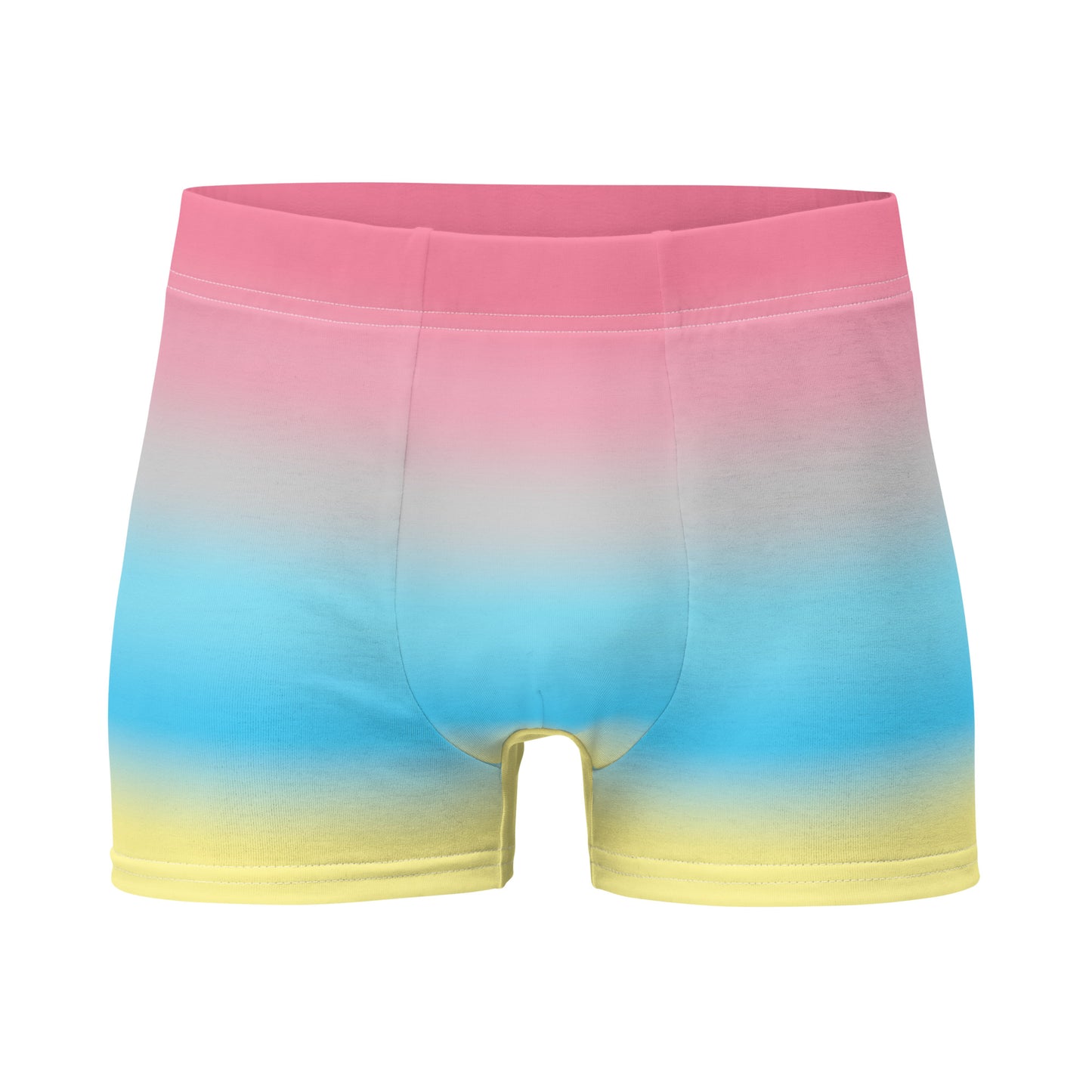 Genderflux Pride Boxer Briefs Underwear in Ombre Genderflux all-over-print-boxer-briefs-white-front-655d21843e64f