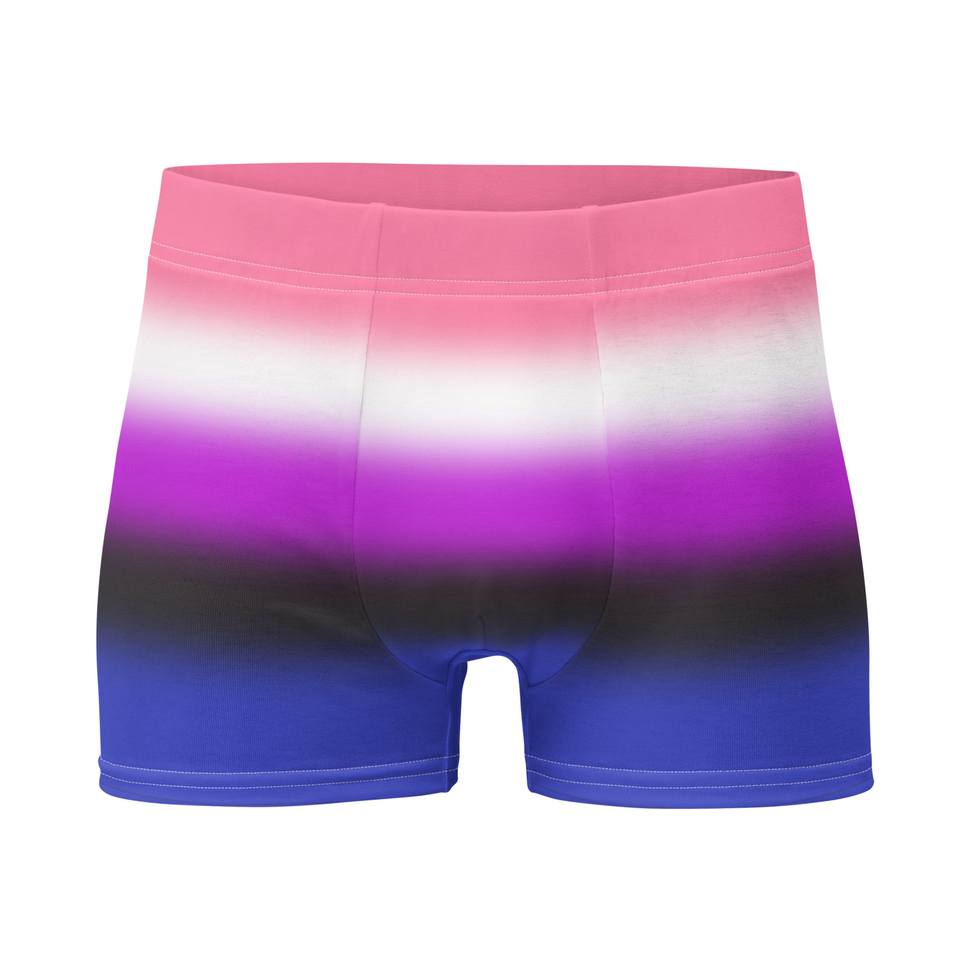 Genderfluid Pride Boxer Briefs Underwear in Ombre Genderfluid all-over-print-boxer-briefs-white-front-655d21e1aca63