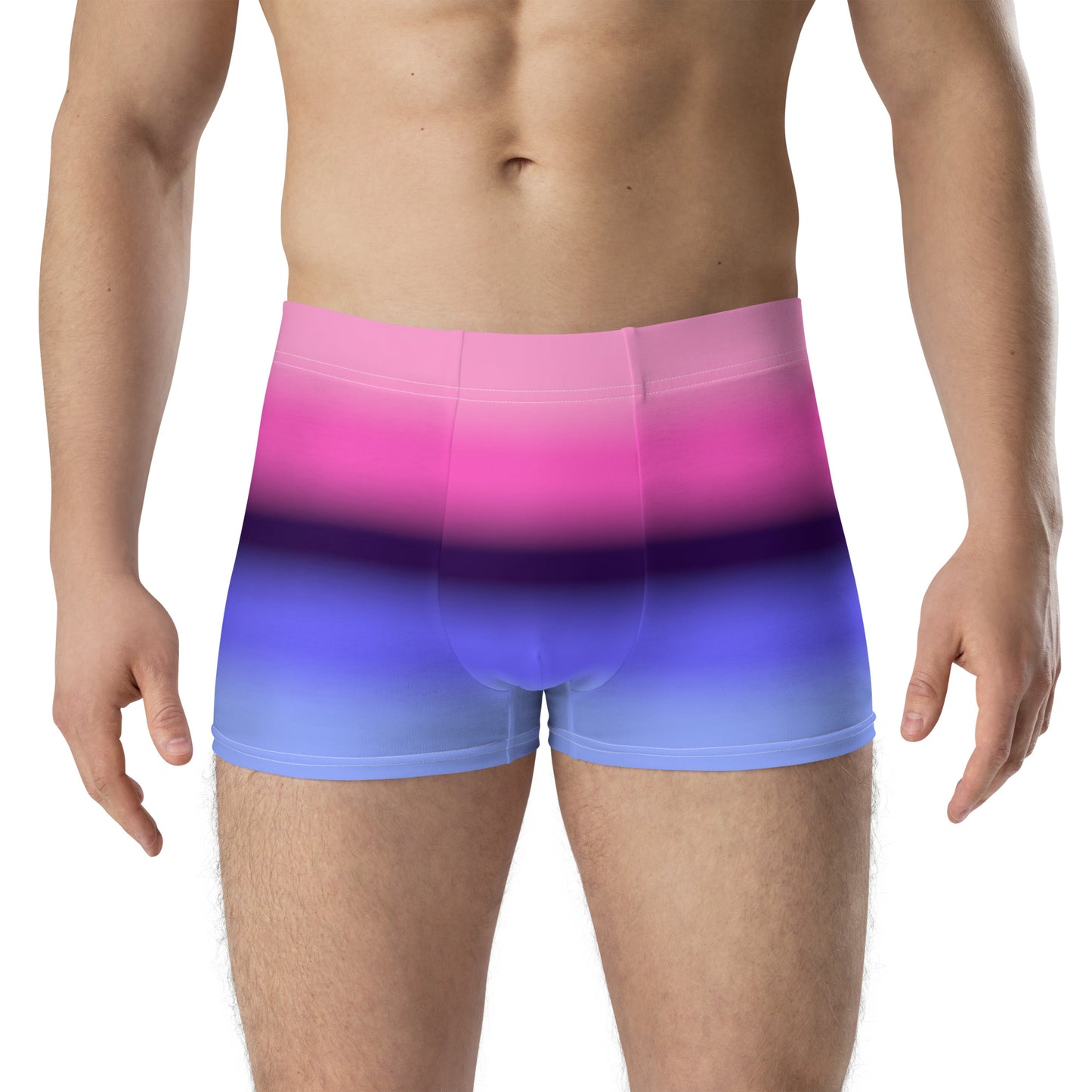 Omnisexual Pride Boxer Briefs Underwear in Ombre all-over-print-boxer-briefs-white-front-655d234045ca2