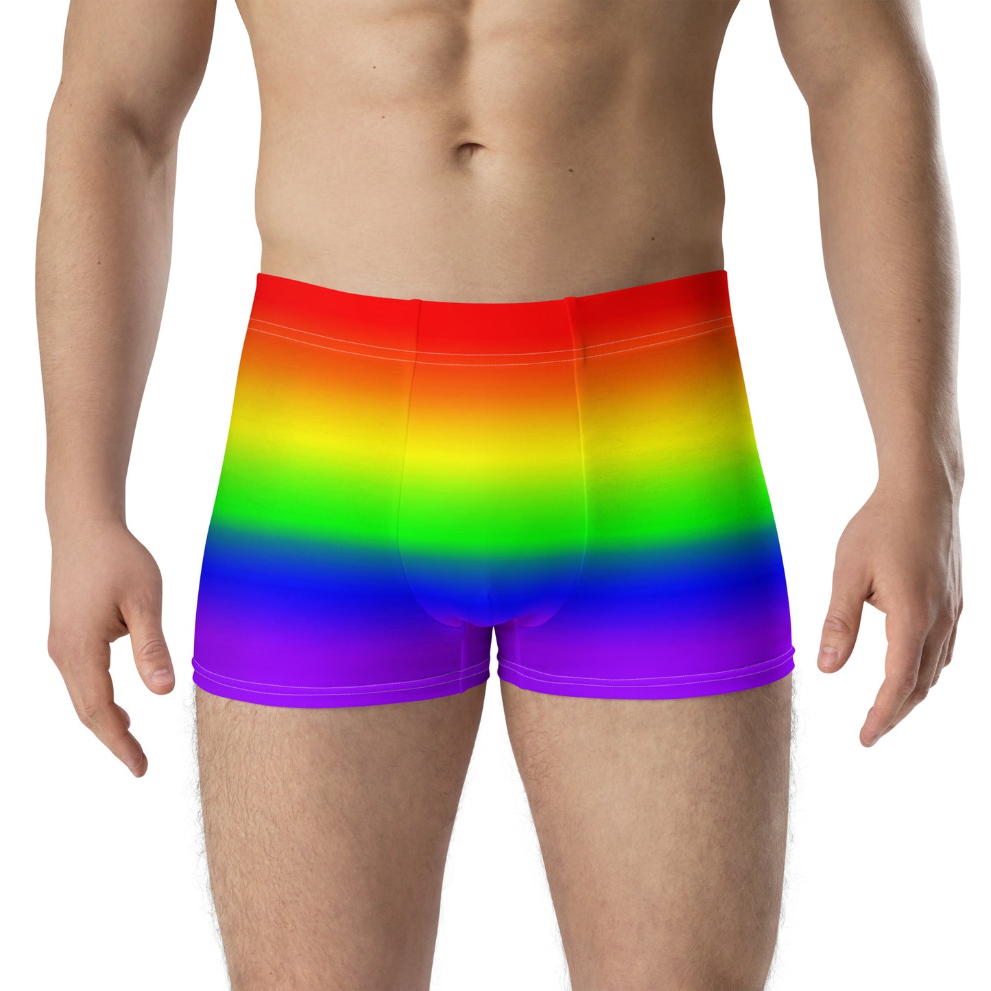 LGBTQ Pride Boxer Briefs Underwear in Ombre all-over-print-boxer-briefs-white-front-655d2406cfc65