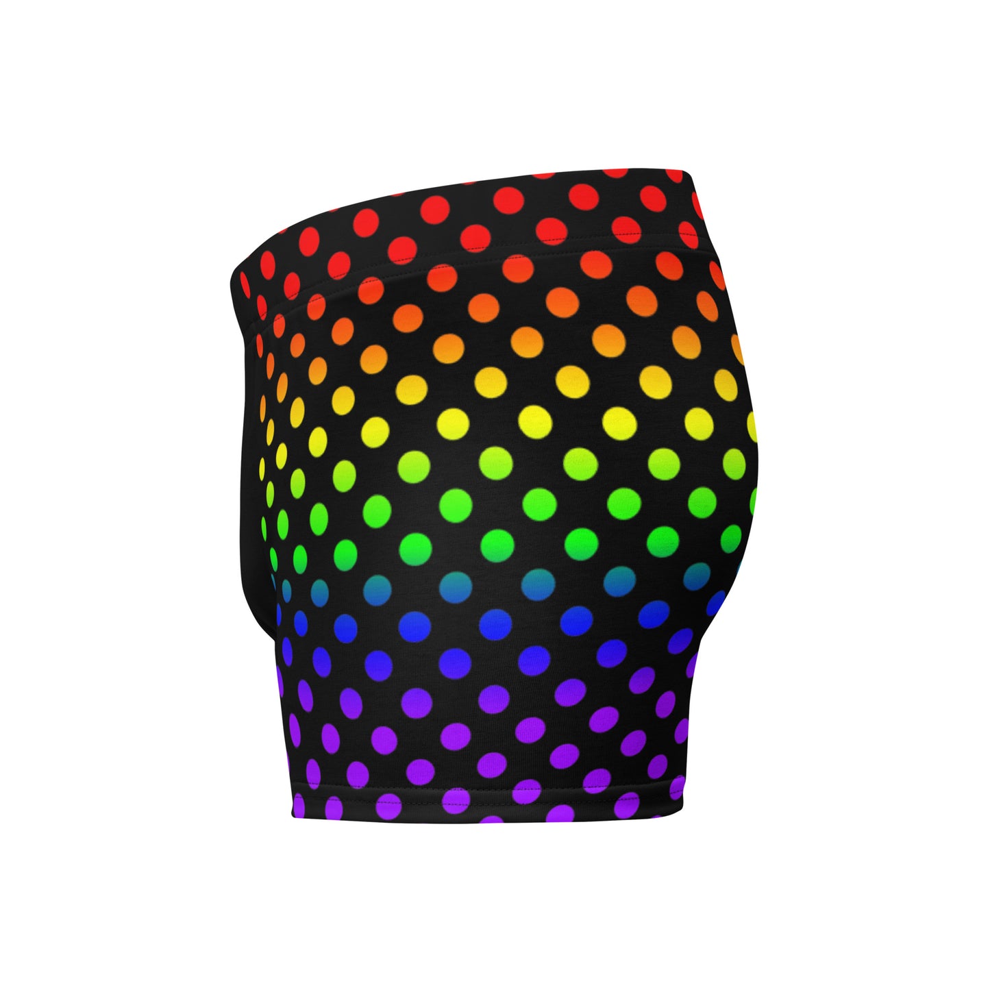 LGBTQ Pride Mens Boxer Briefs Underwear Ombre Rainbow Dots all-over-print-boxer-briefs-white-left-665006bcc8b33