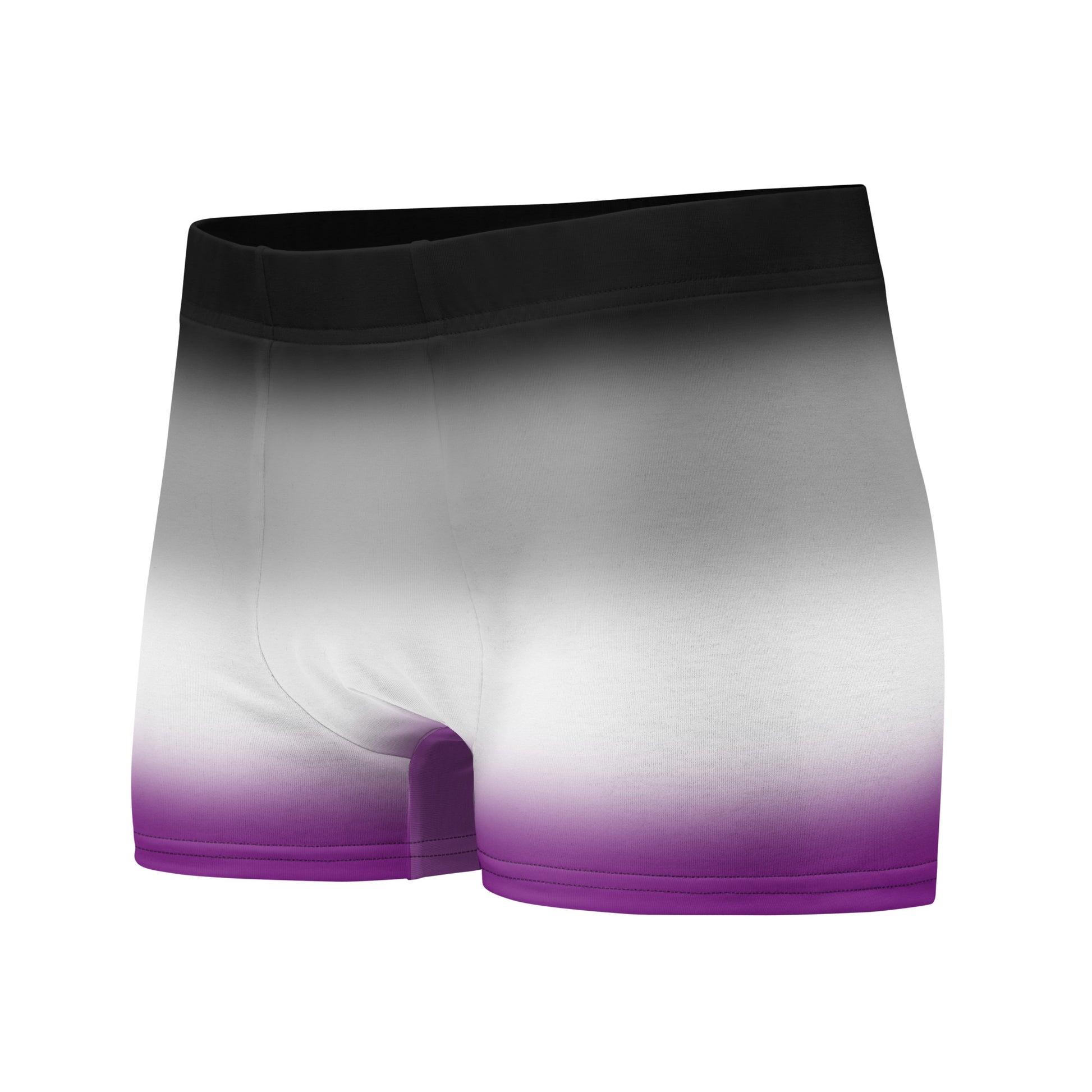 Asexual Ace Pride Boxer Briefs Underwear in Ombre all-over-print-boxer-briefs-white-left-front-655d1e536c20f