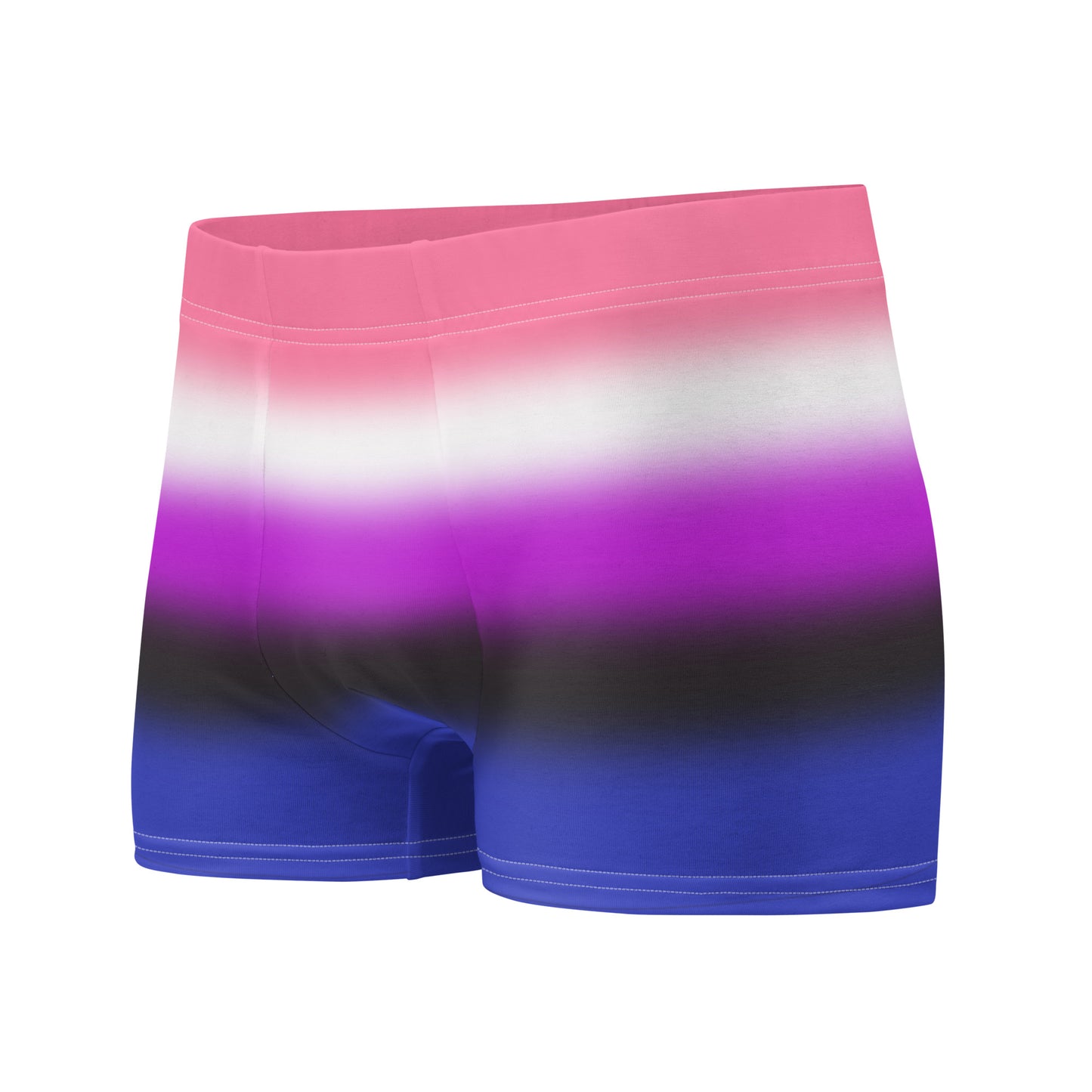 Genderfluid Pride Boxer Briefs Underwear in Ombre all-over-print-boxer-briefs-white-left-front-655d21e1ac8ec