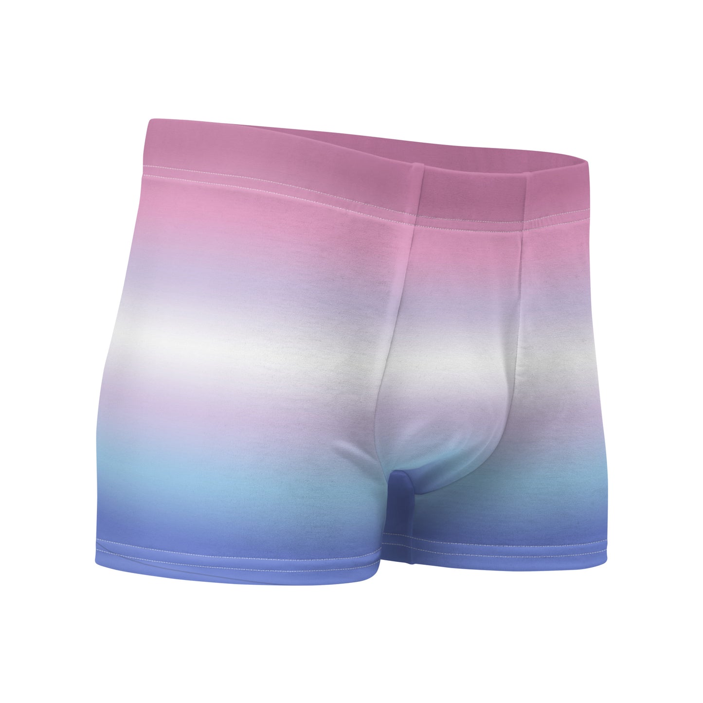 Bigender Pride Boxer Briefs Underwear in Ombre all-over-print-boxer-briefs-white-right-front-655d1fab52c04