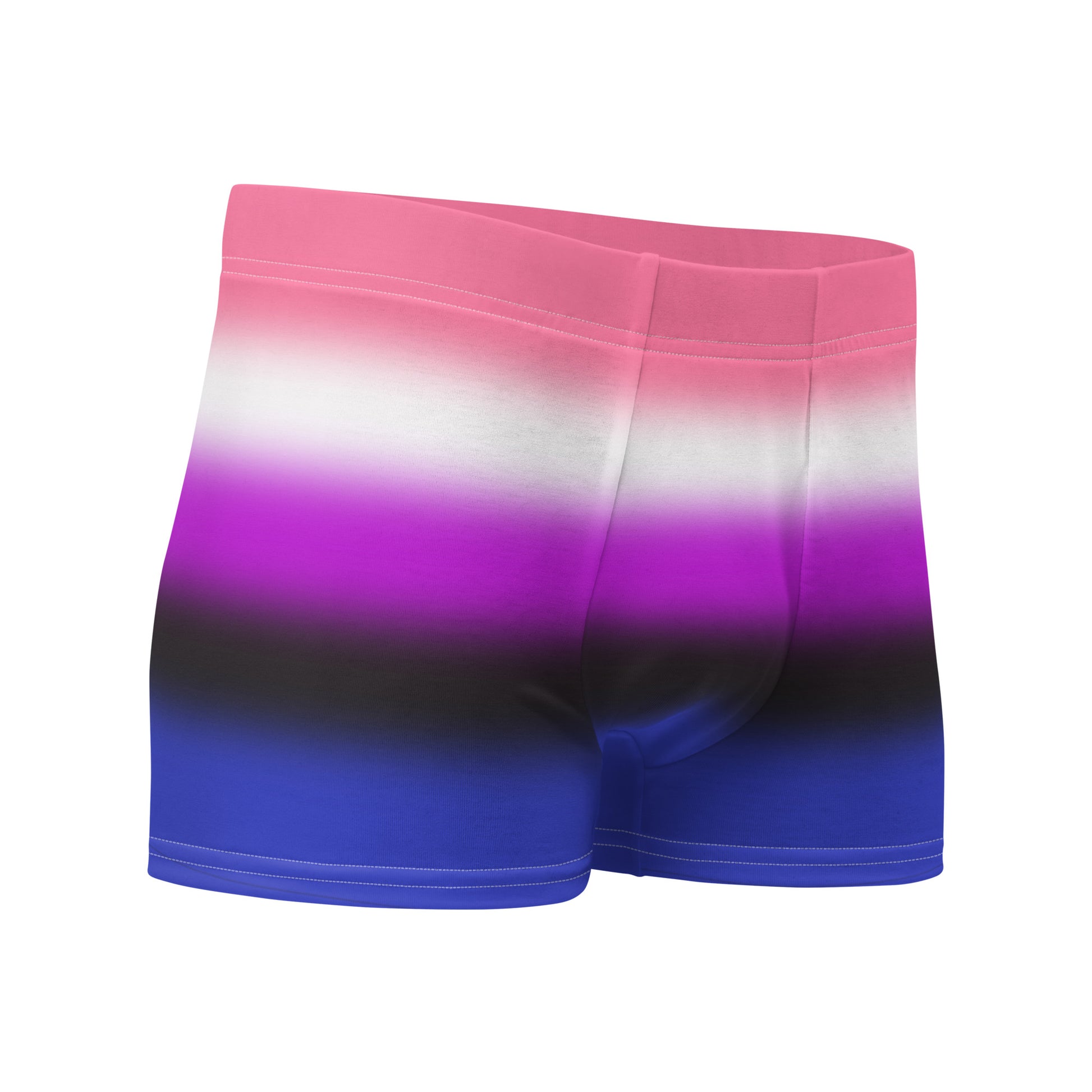 Genderfluid Pride Boxer Briefs Underwear in Ombre all-over-print-boxer-briefs-white-right-front-655d21e1ac9af