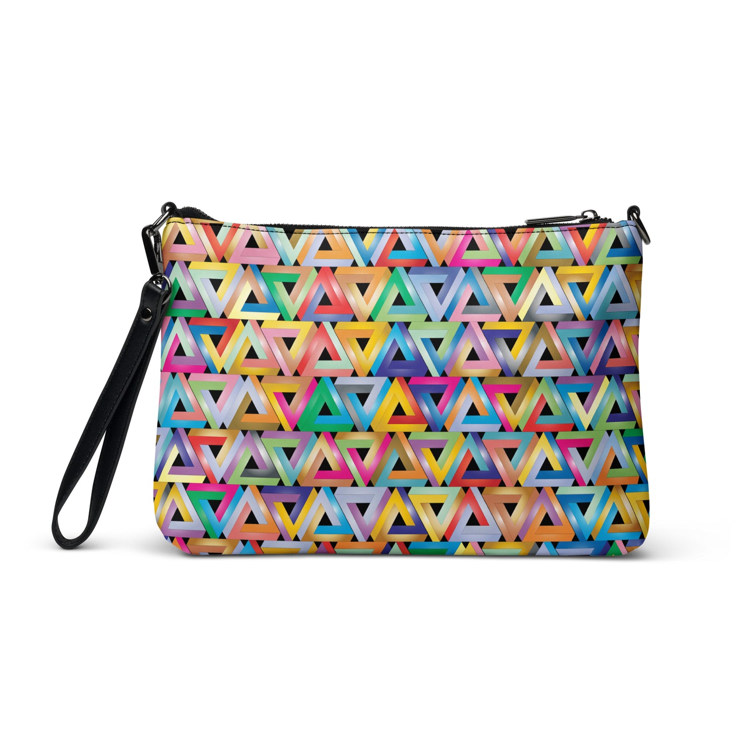 Rainbow Triangle Penrose Purse Handbag all-over-print-crossbody-bag-black-back-668d8bd36094f