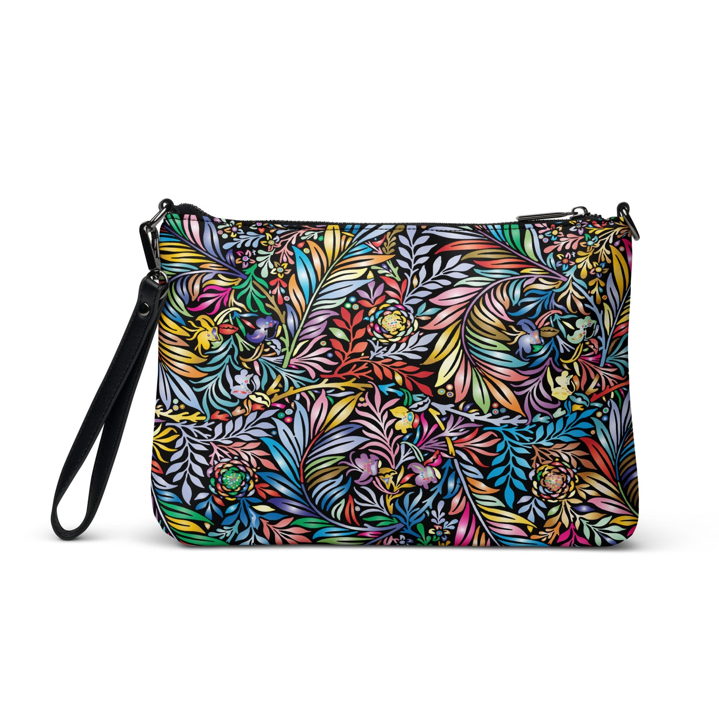 Rainbow Jungle Purse Handbag all-over-print-crossbody-bag-black-back-668d8cfa1e8bd