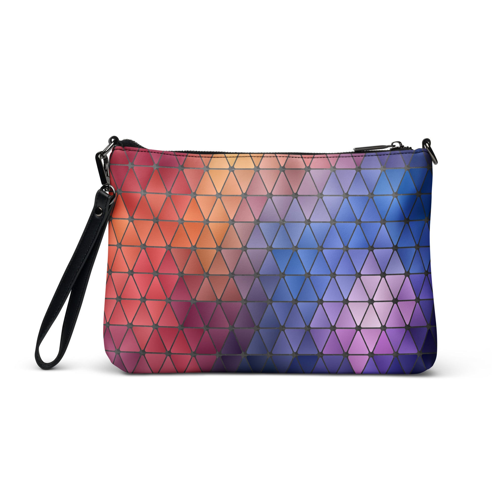 Abstract Stained Glass Purse Handbag all-over-print-crossbody-bag-black-back-668d9f198af81