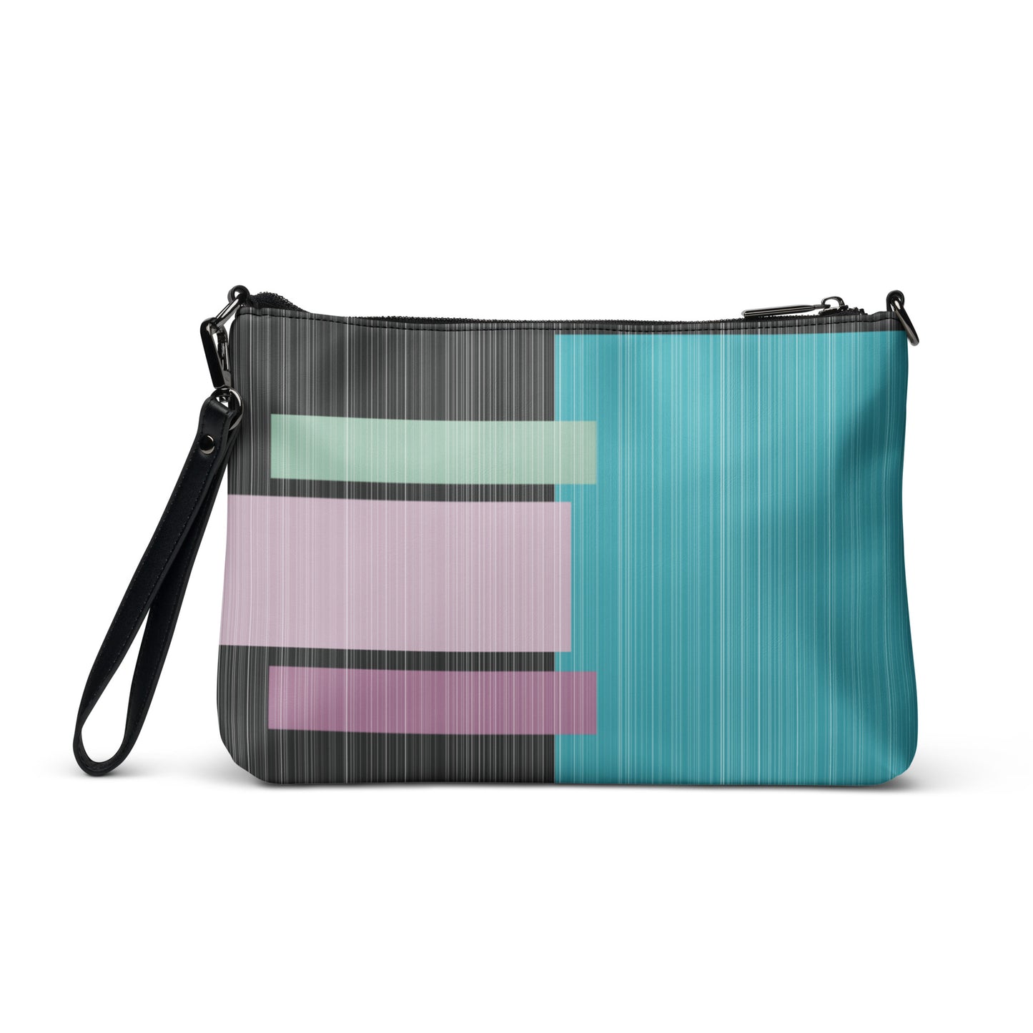 Modern Abstract Lines Purse Handbag all-over-print-crossbody-bag-black-back-668da0be75dd8