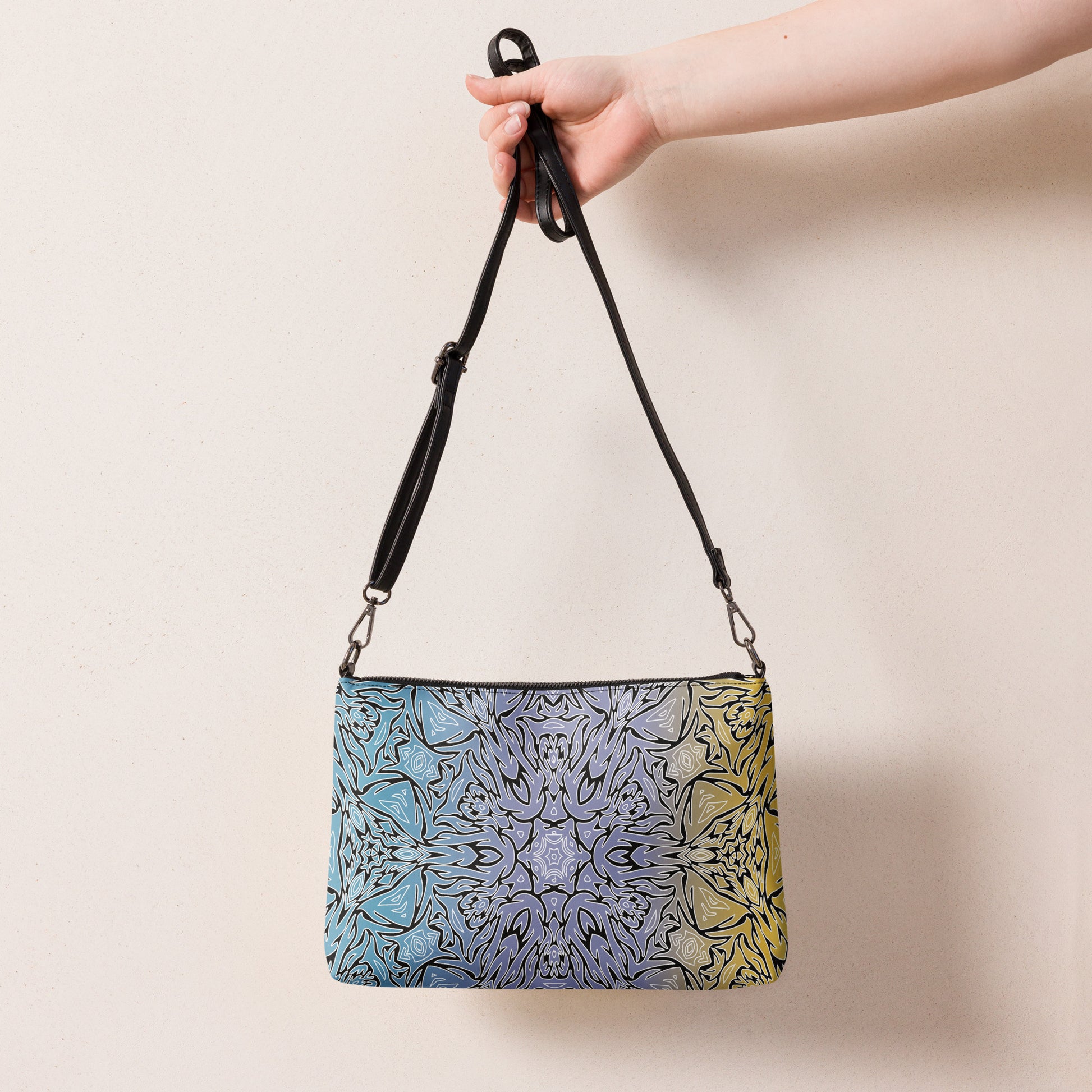 Midnight Dreams Purse Handbag all-over-print-crossbody-bag-black-back-668da1be3d3b7