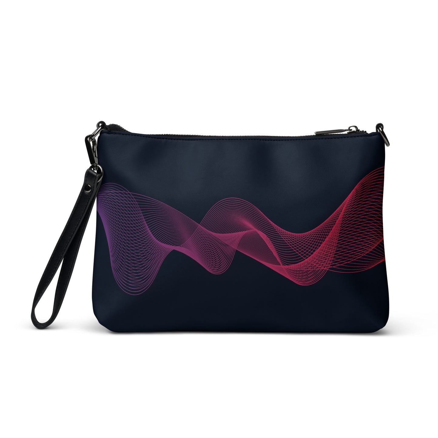 Dancing Waves Purse Handbag all-over-print-crossbody-bag-black-back-668da30493b09