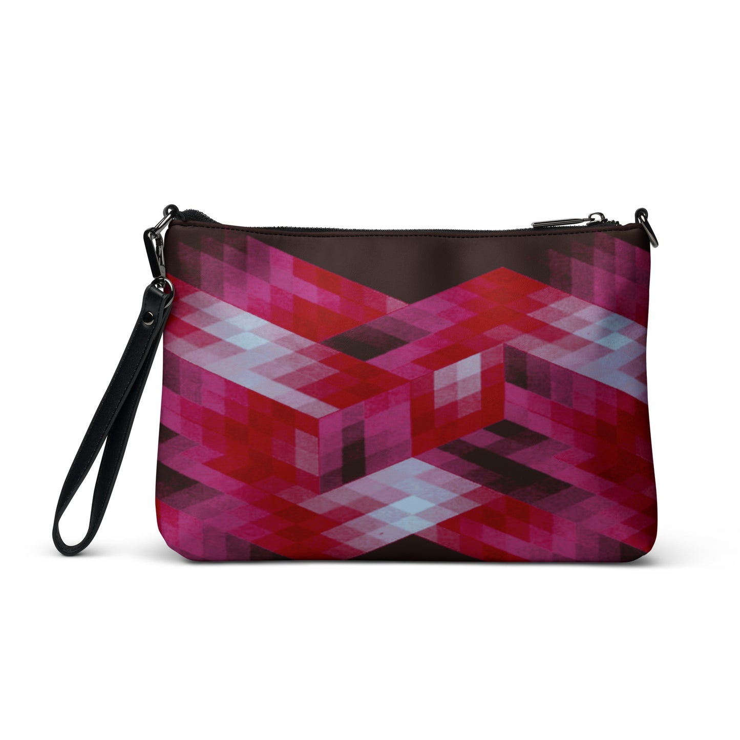 Red Number Five Purse Handbag all-over-print-crossbody-bag-black-back-668da36777f77