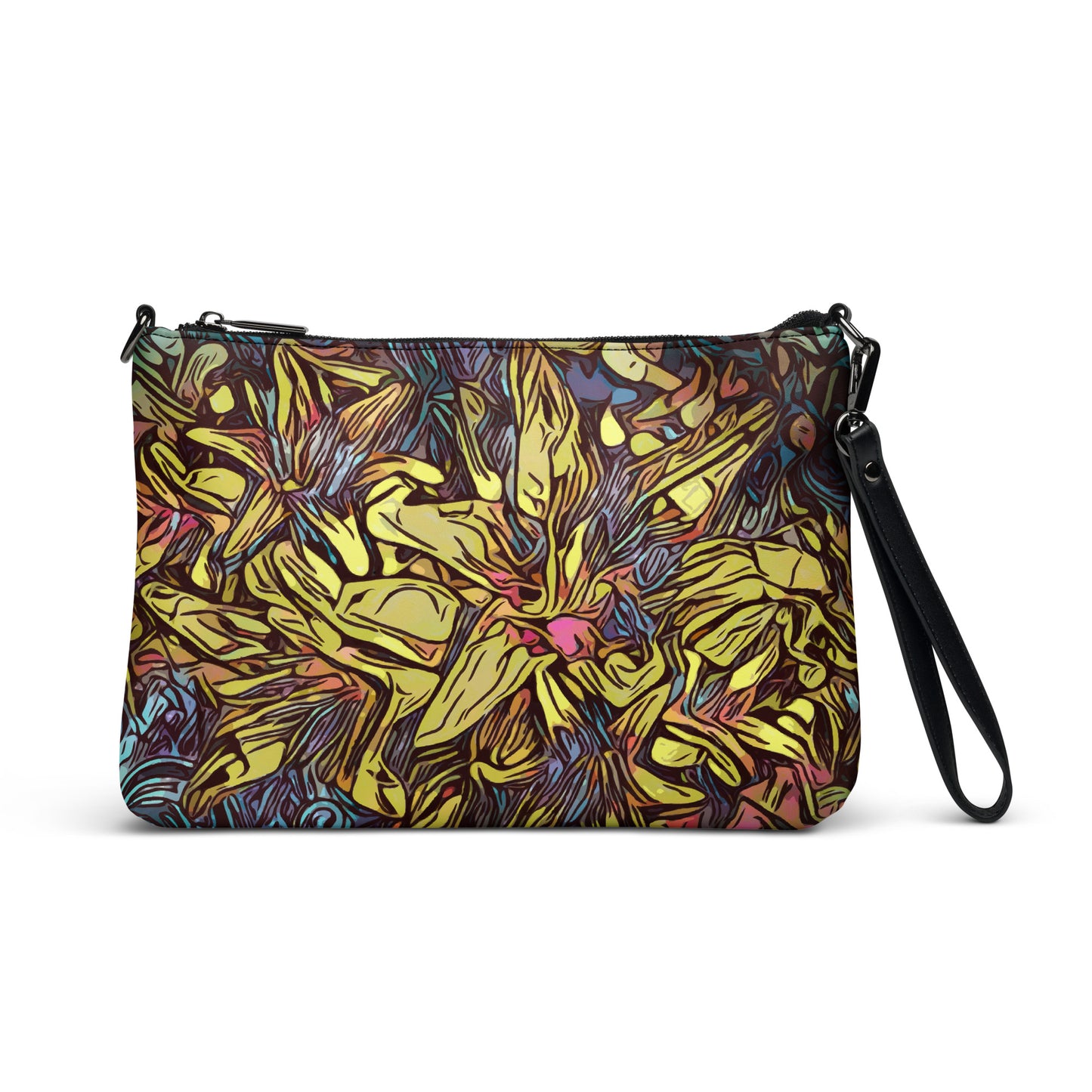 Lilies of the Night Purse Handbag Default Title all-over-print-crossbody-bag-black-front-668d94553dbff