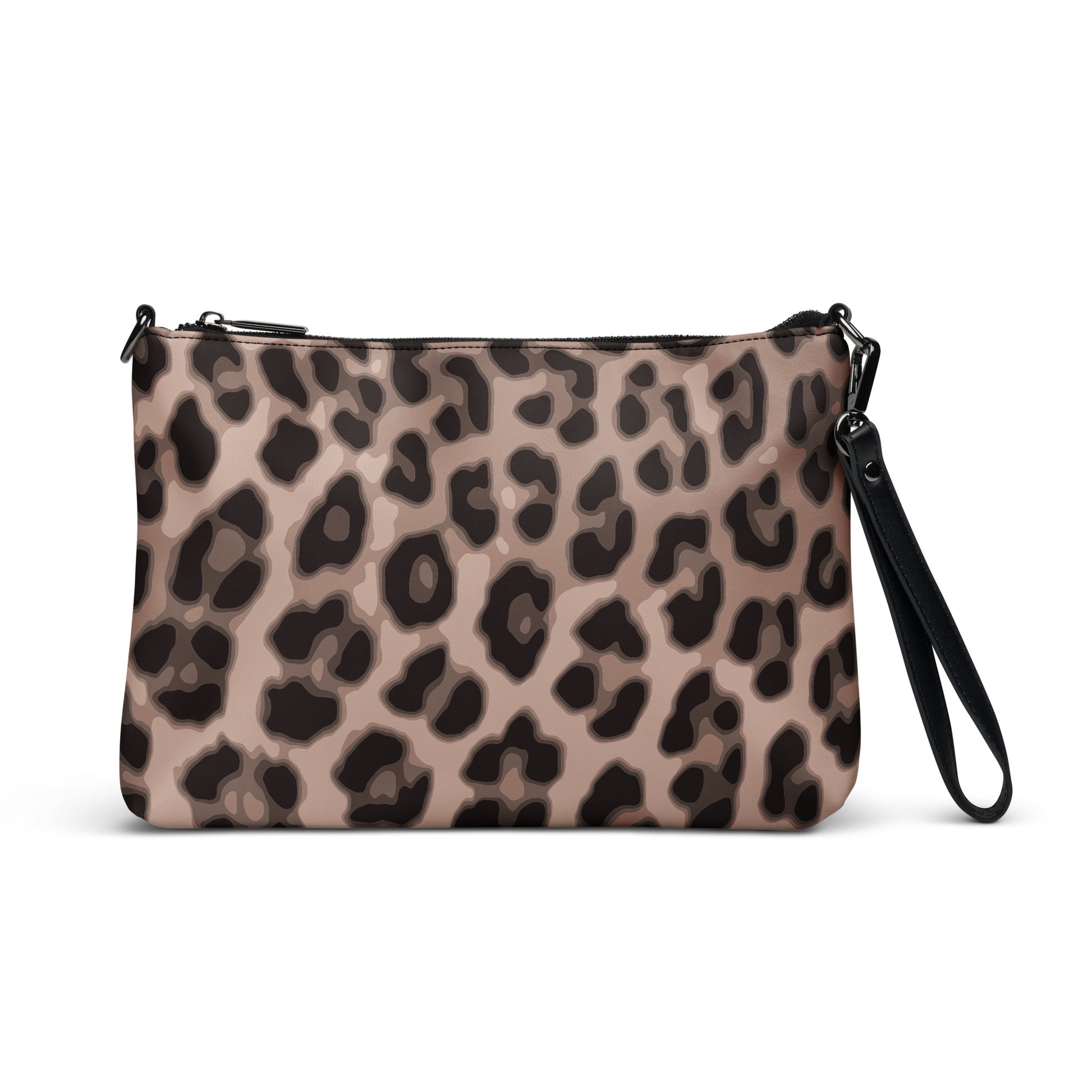 Abstract Leopard Purse Handbag Default Title all-over-print-crossbody-bag-black-front-668d94bdd5156