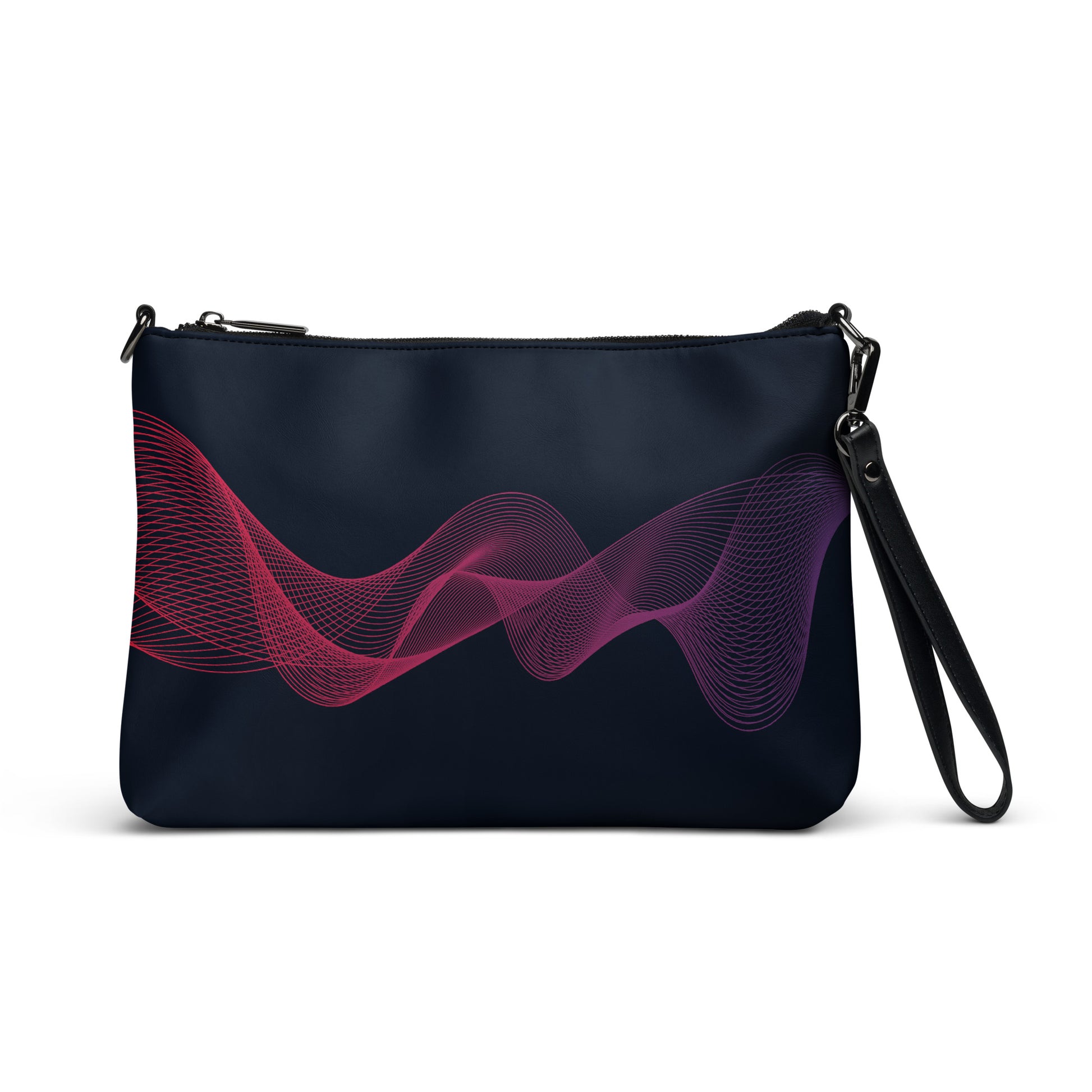 Dancing Waves Purse Handbag Default Title all-over-print-crossbody-bag-black-front-668da304922bf