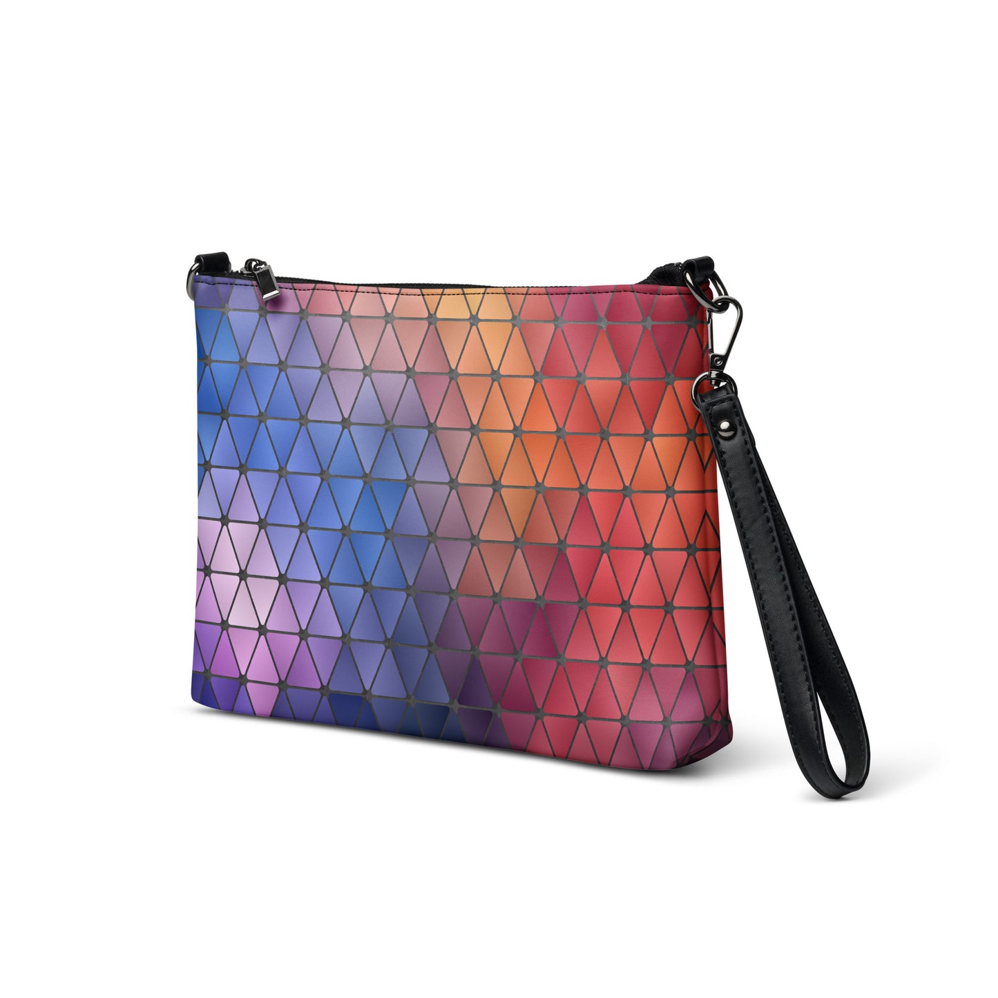 Abstract Stained Glass Purse Handbag all-over-print-crossbody-bag-black-left-front-668d9f198aeb4