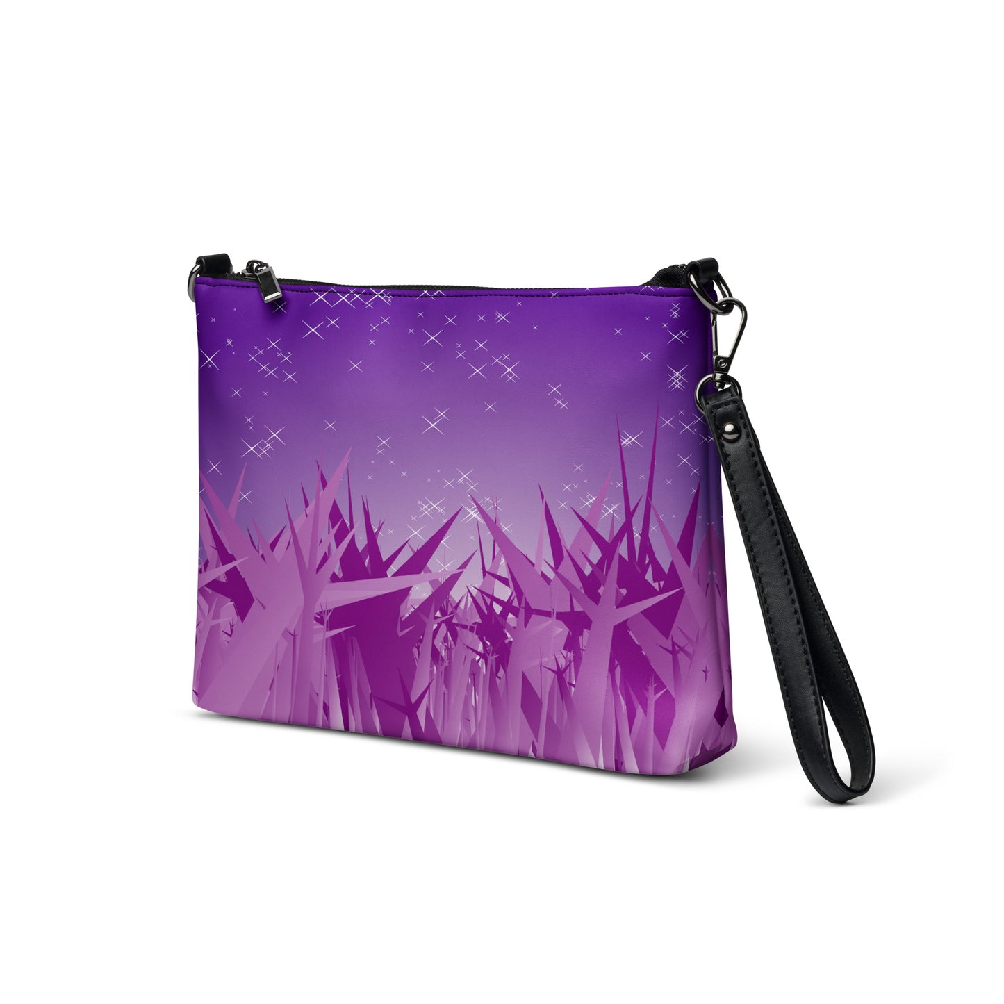 Stars at Night Purse Handbag all-over-print-crossbody-bag-black-left-front-668da21d2639a