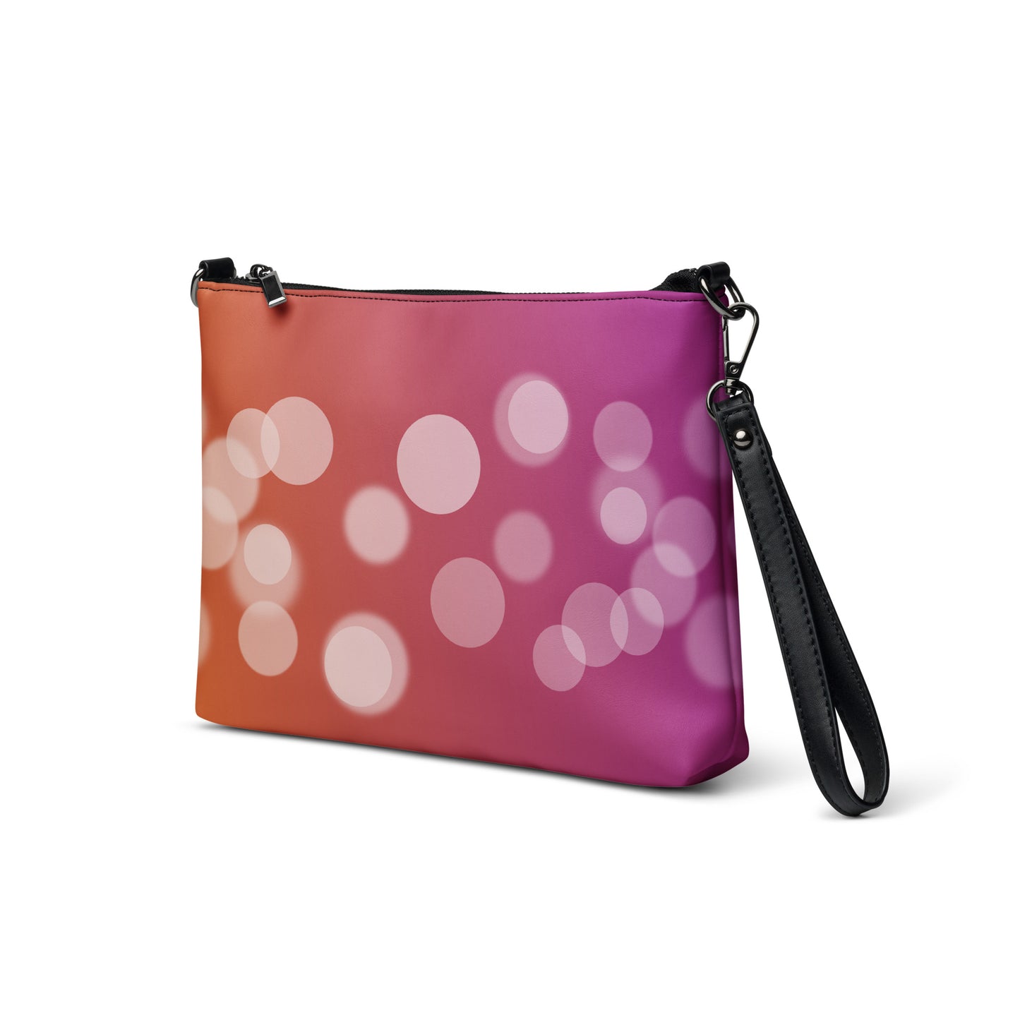 Bubbly at Brunch Purse Handbag all-over-print-crossbody-bag-black-left-front-668da279611a0