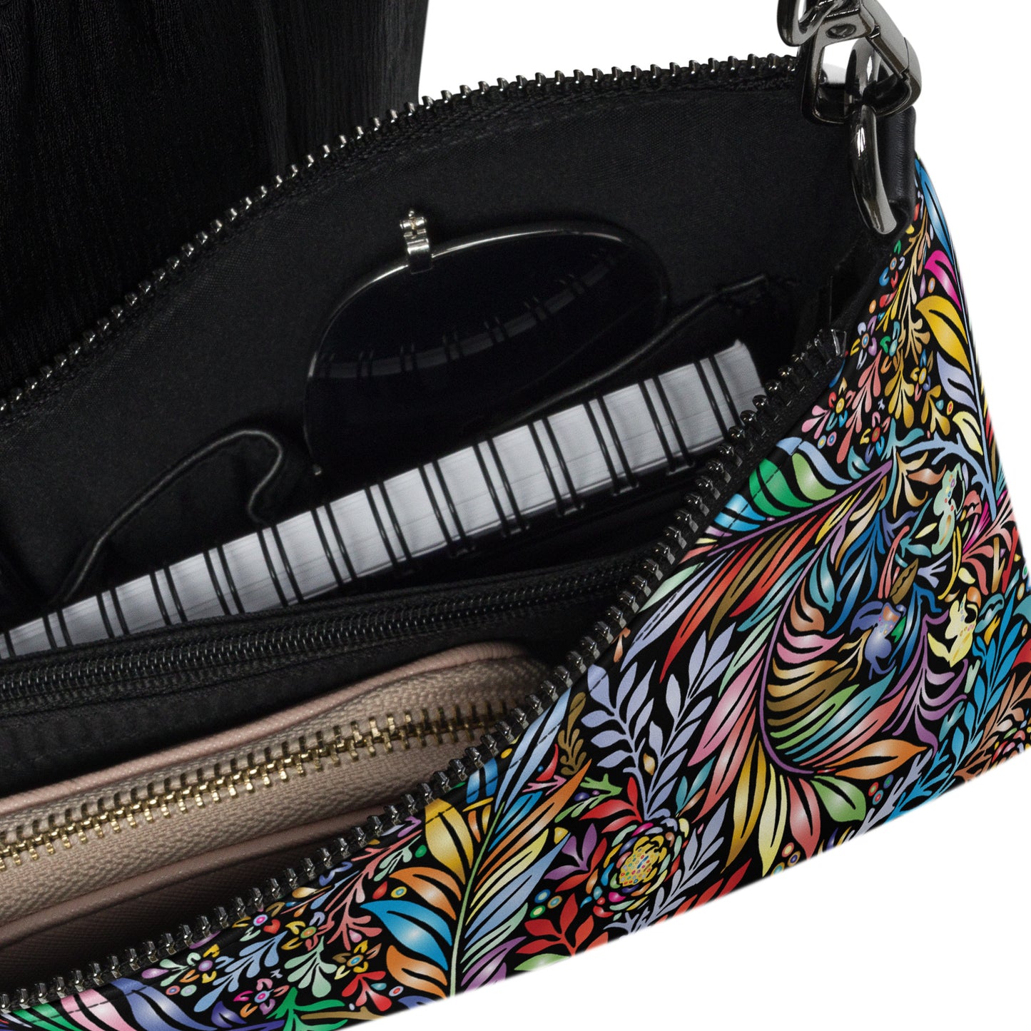 Rainbow Jungle Purse Handbag all-over-print-crossbody-bag-black-product-details-2-668d8cfa1e009