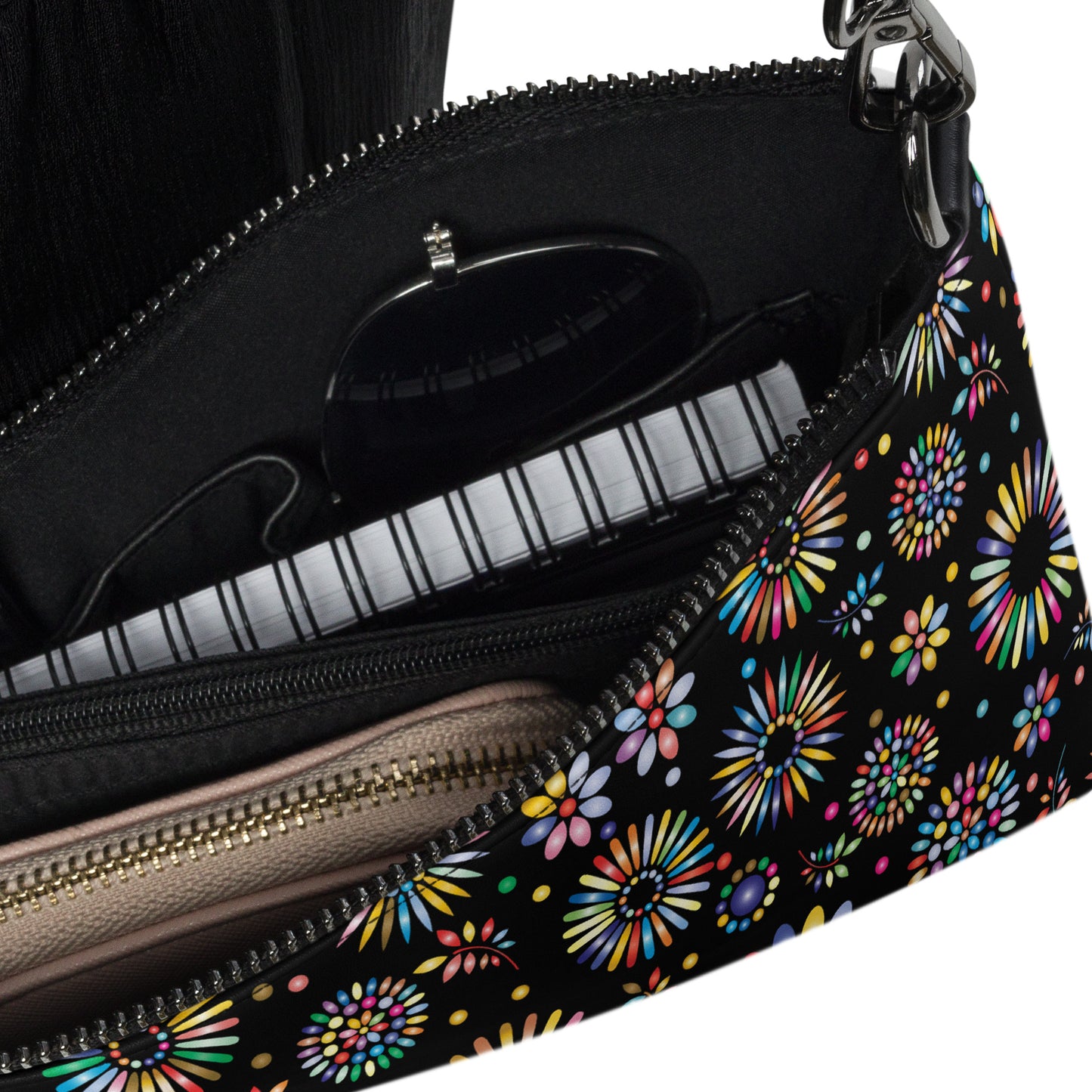 Rainbow Floral Purse Handbag all-over-print-crossbody-bag-black-product-details-2-668d97fe259d6