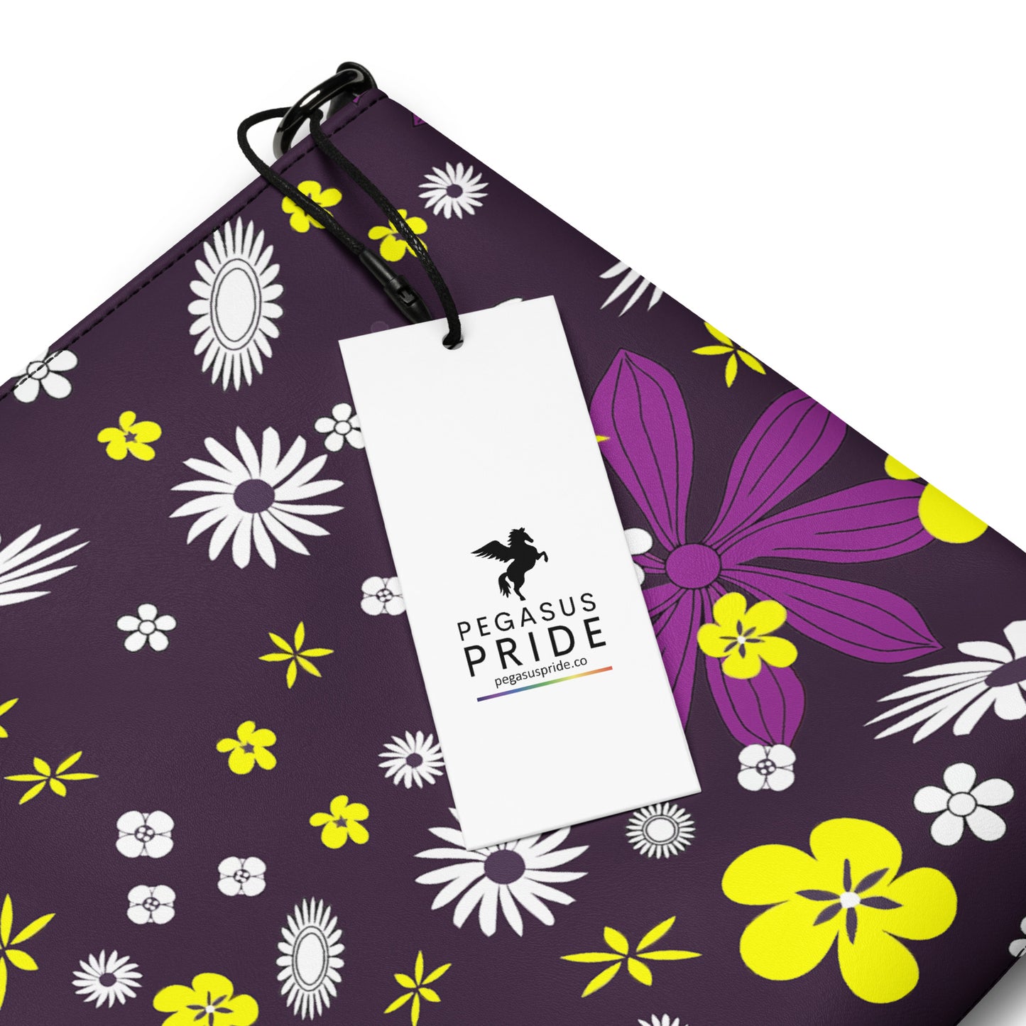 Purple and Yellow Floral Purse Handbag all-over-print-crossbody-bag-black-product-details-668d9d6d24f41