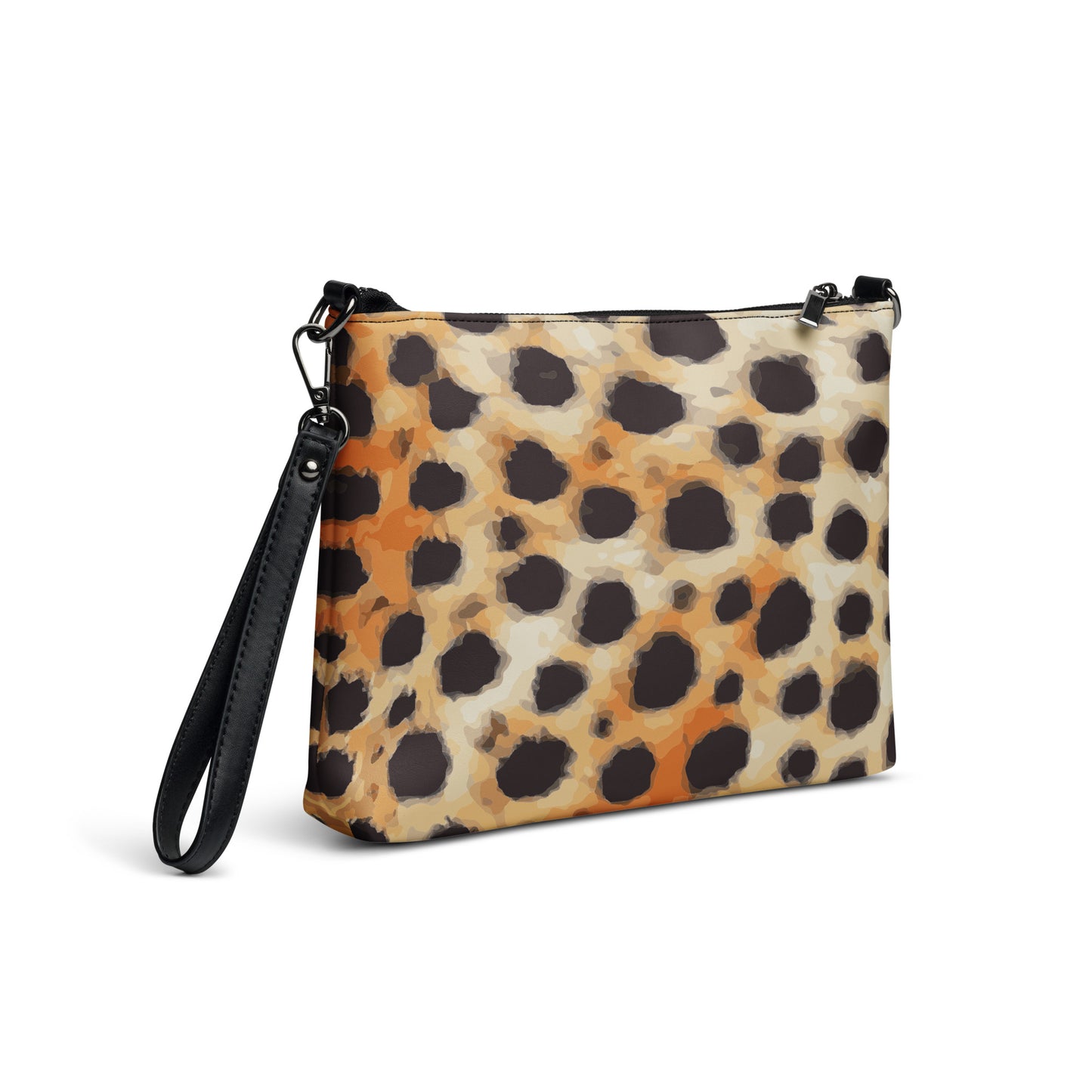 Abstract Cheetah Print Purse Handbag all-over-print-crossbody-bag-black-right-back-668d9a6ebafd5