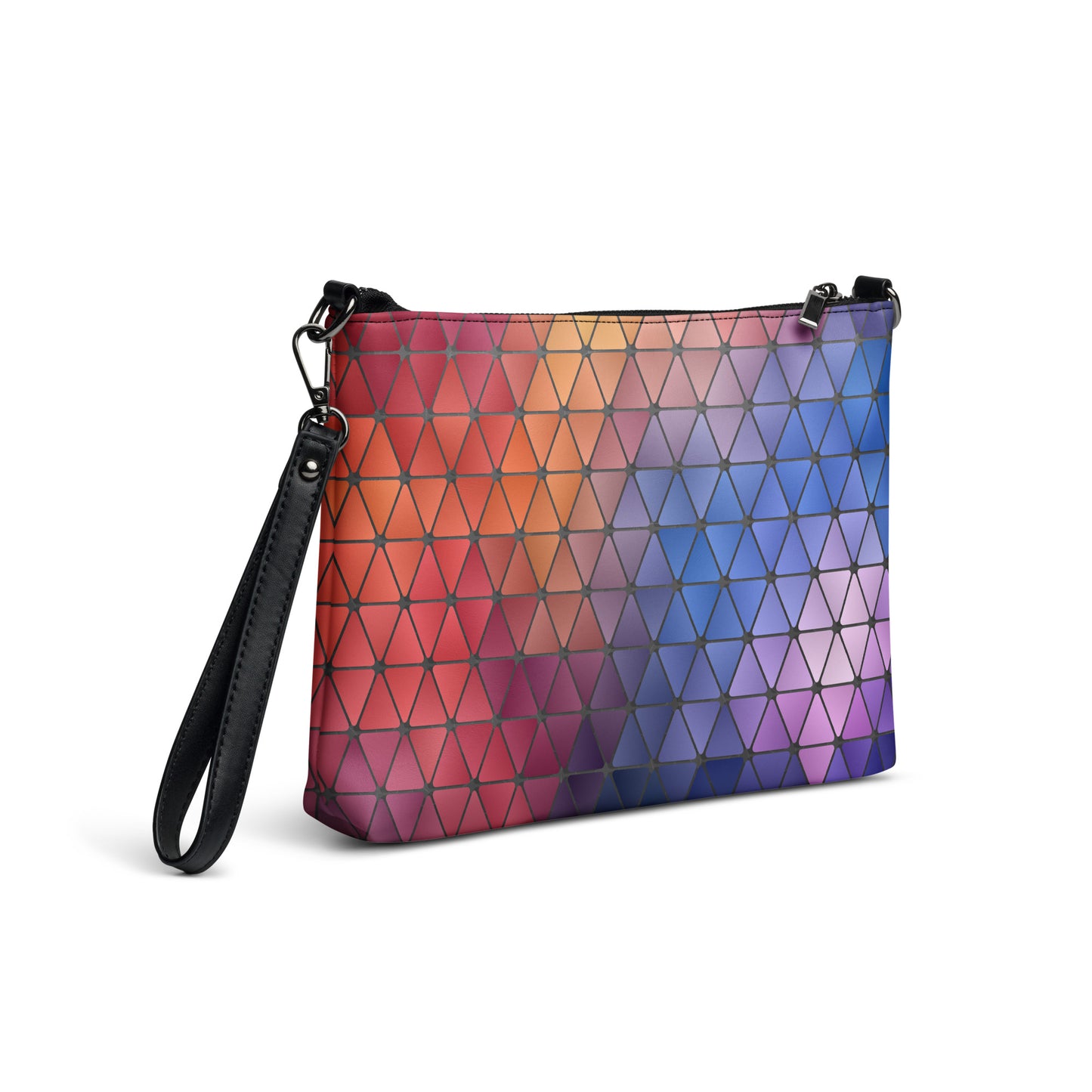 Abstract Stained Glass Purse Handbag all-over-print-crossbody-bag-black-right-back-668d9f198b084