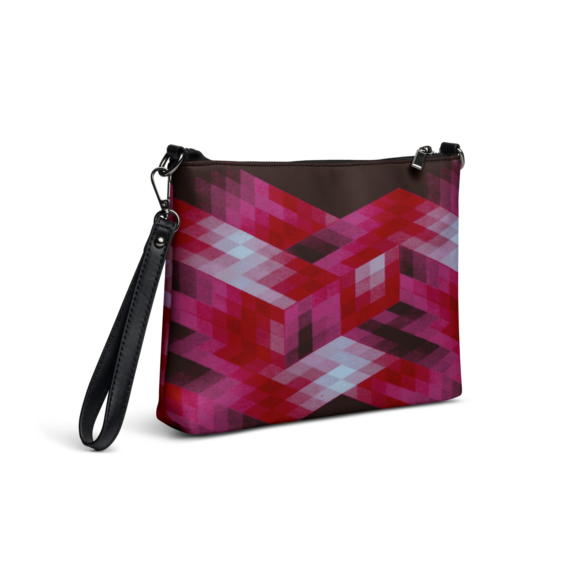 Red Number Five Purse Handbag all-over-print-crossbody-bag-black-right-back-668da367780d7