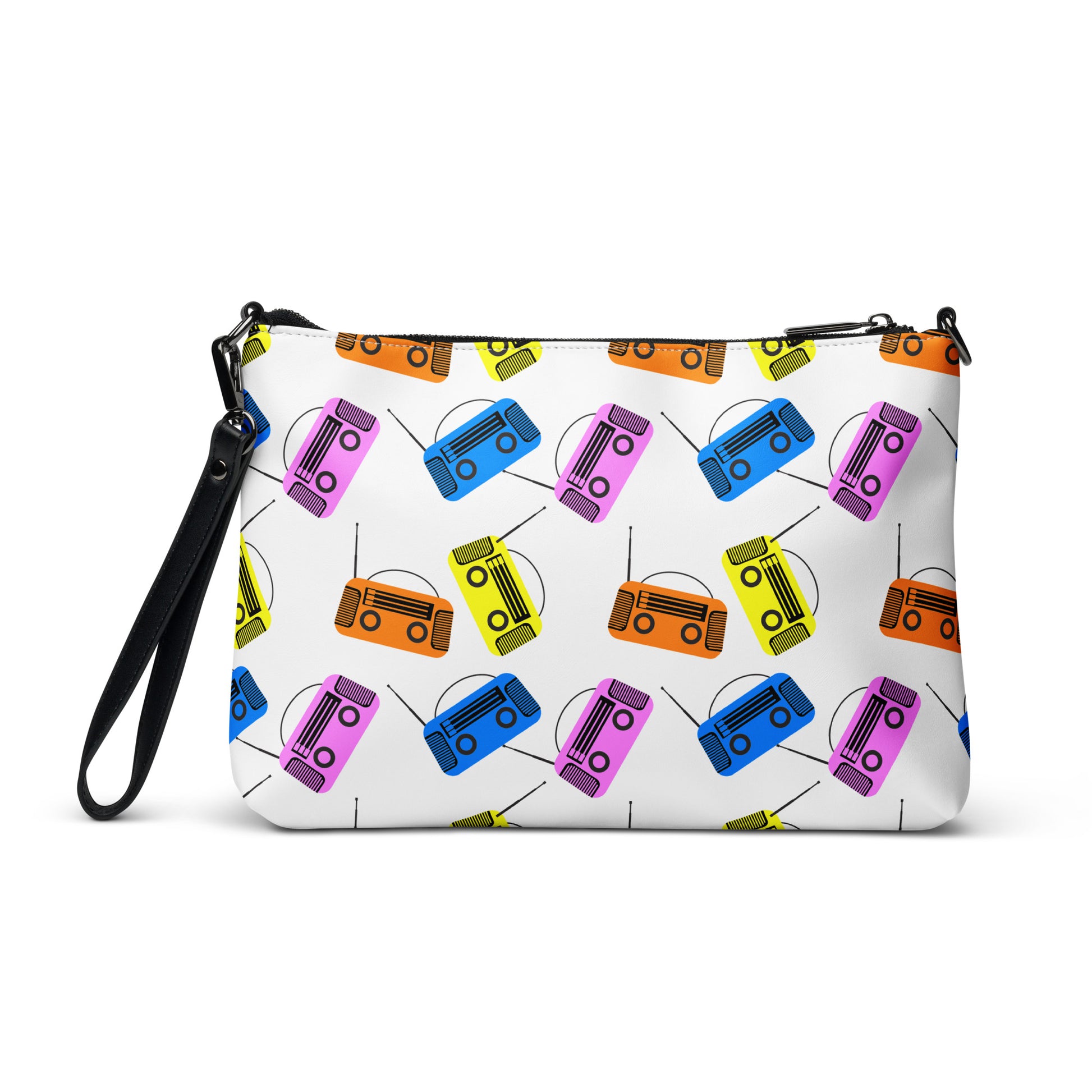 80s Boombox Era Purse Handbag all-over-print-crossbody-bag-white-back-668d88d841ad8