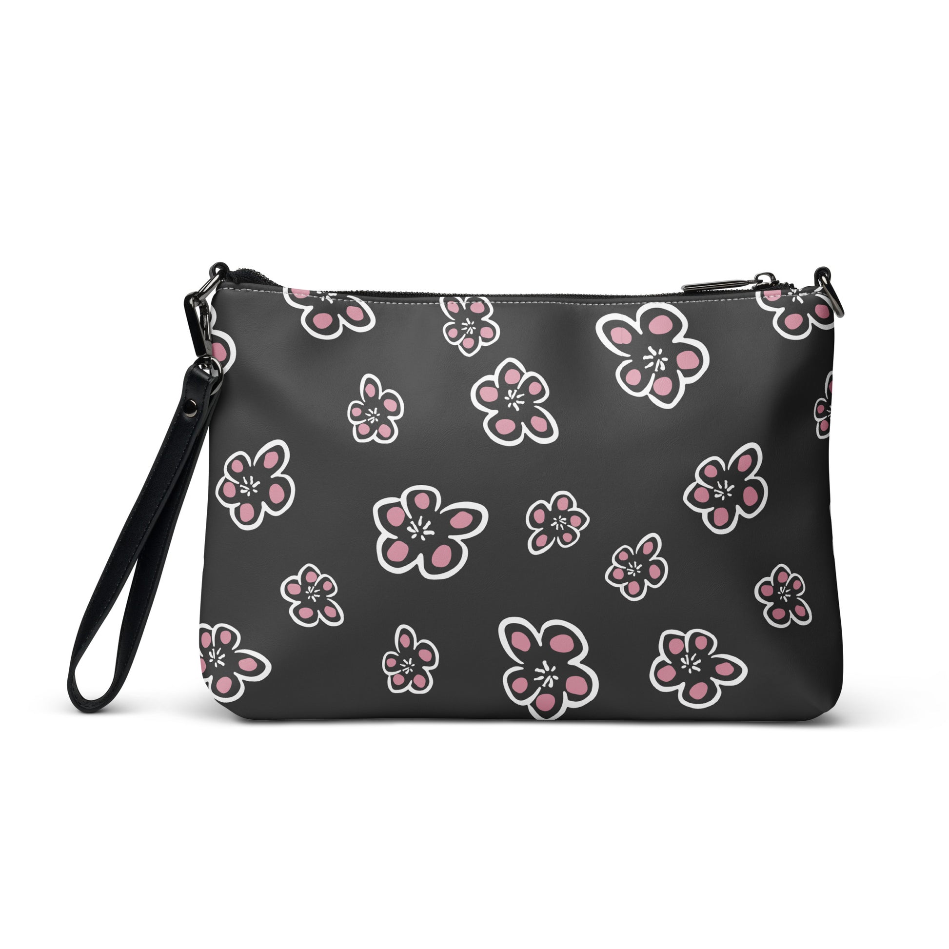 Flowering Plum Purse Handbag all-over-print-crossbody-bag-white-back-668d8b2c4de0a