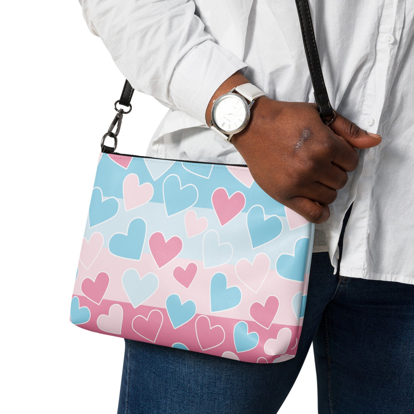 Transitions of Love Purse Handbag all-over-print-crossbody-bag-white-back-668d95c99c894