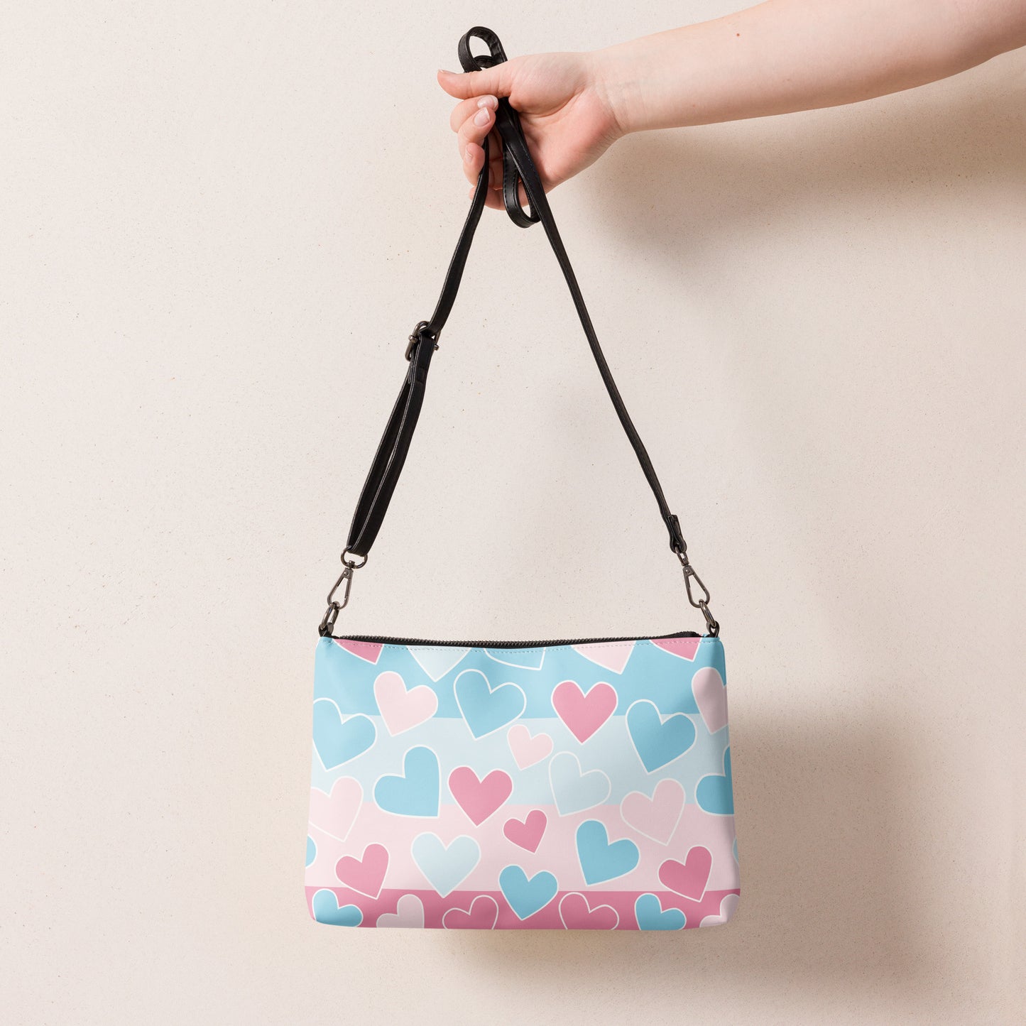 Transitions of Love Purse Handbag all-over-print-crossbody-bag-white-back-668d95c99cae8