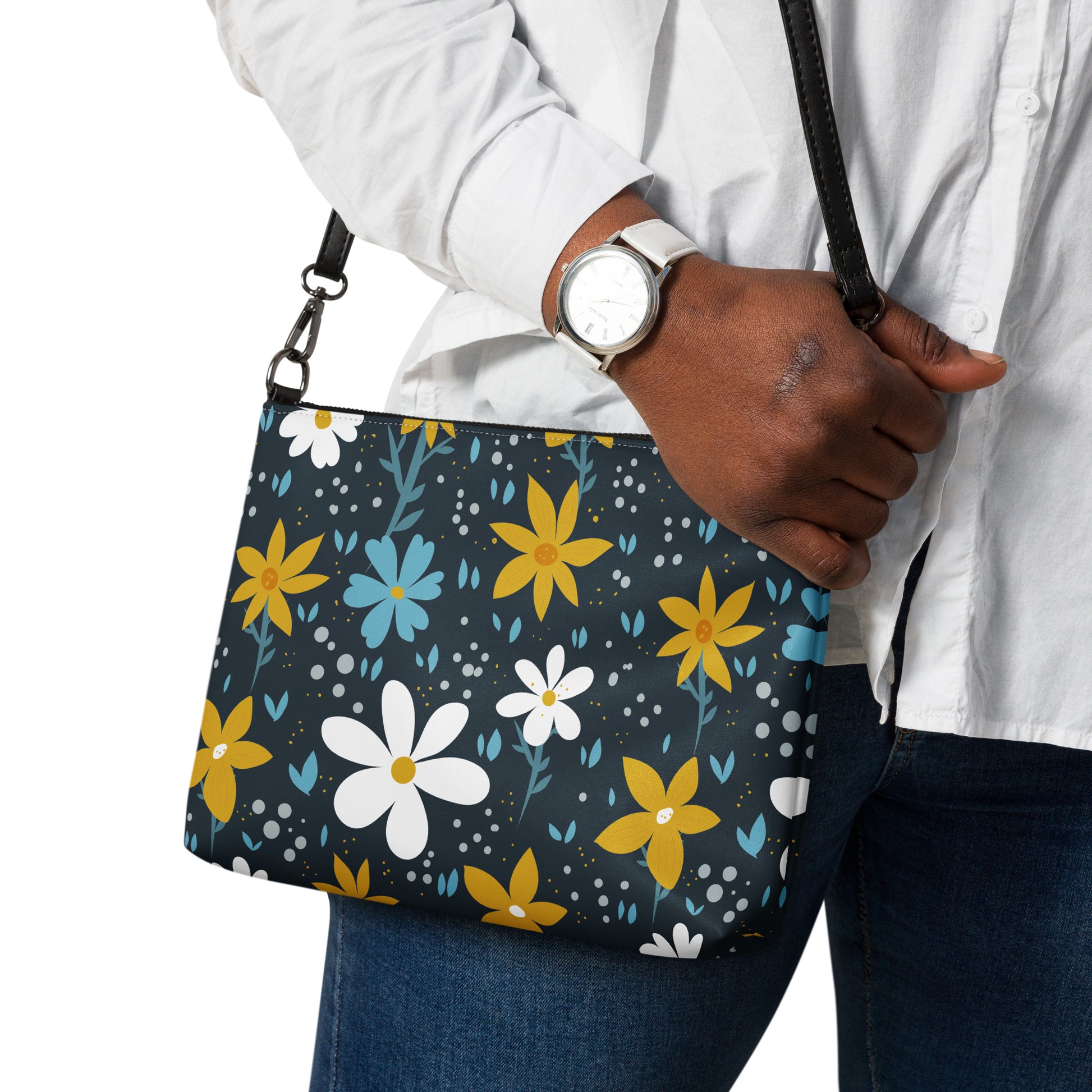 Floral Garden Purse Handbag all-over-print-crossbody-bag-white-back-668d96222153d