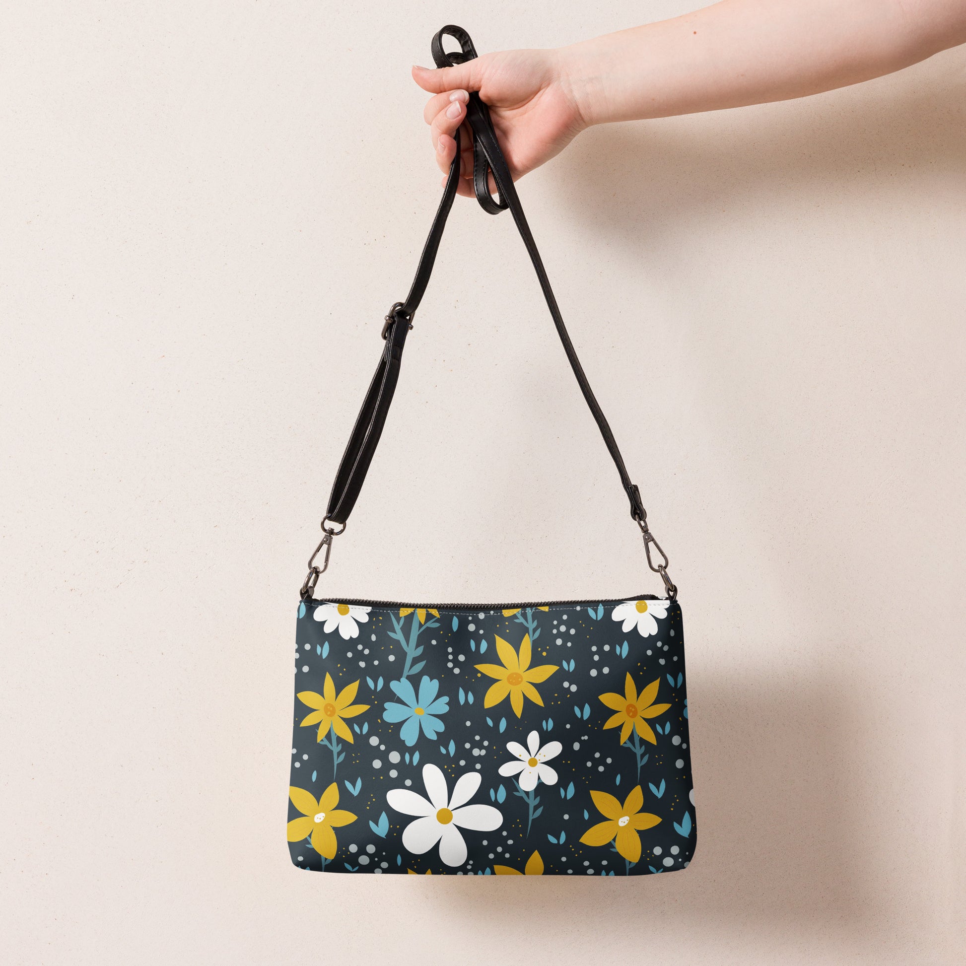 Floral Garden Purse Handbag all-over-print-crossbody-bag-white-back-668d962221675