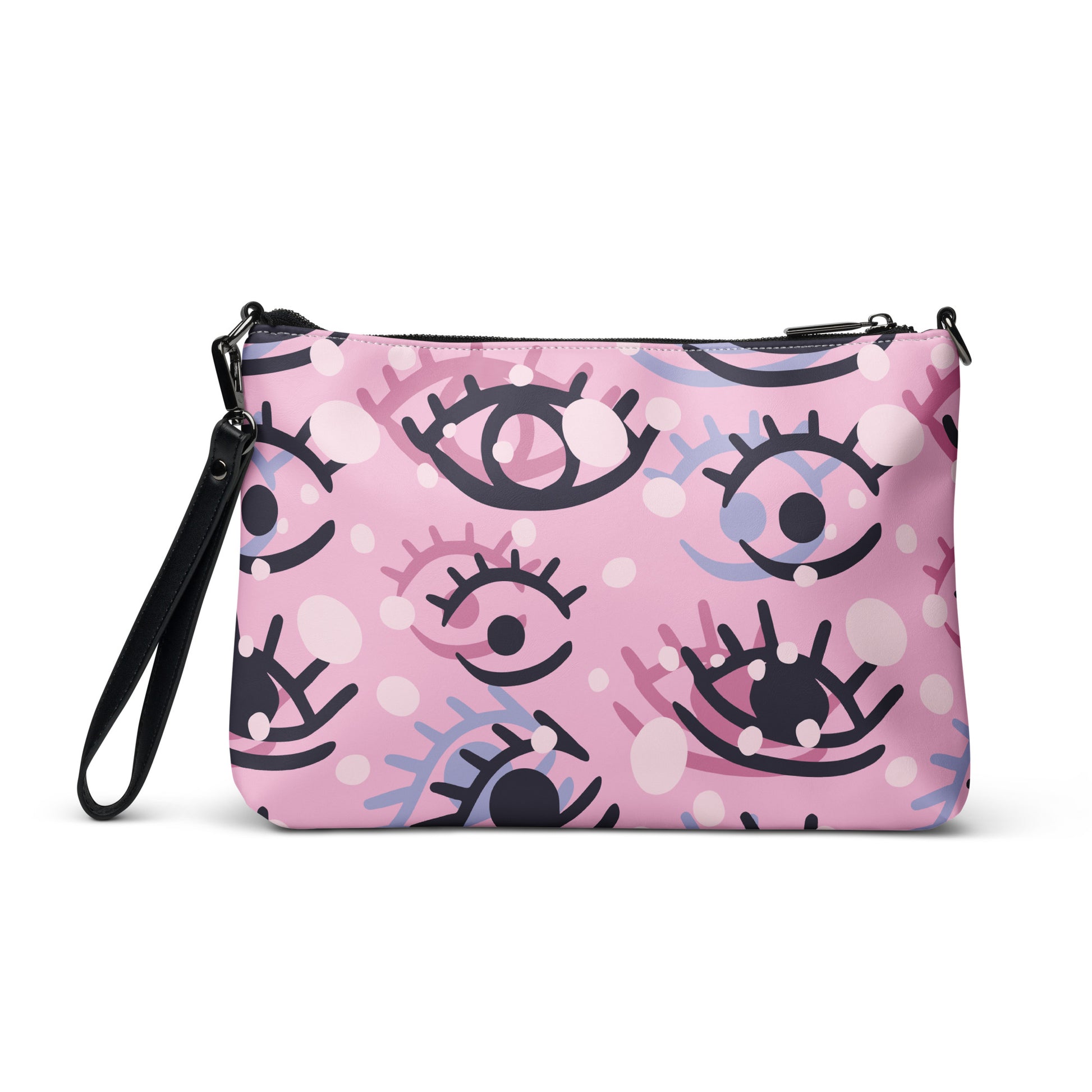 Abstract Eye See You Purse Handbag all-over-print-crossbody-bag-white-back-668d9929ef8b1