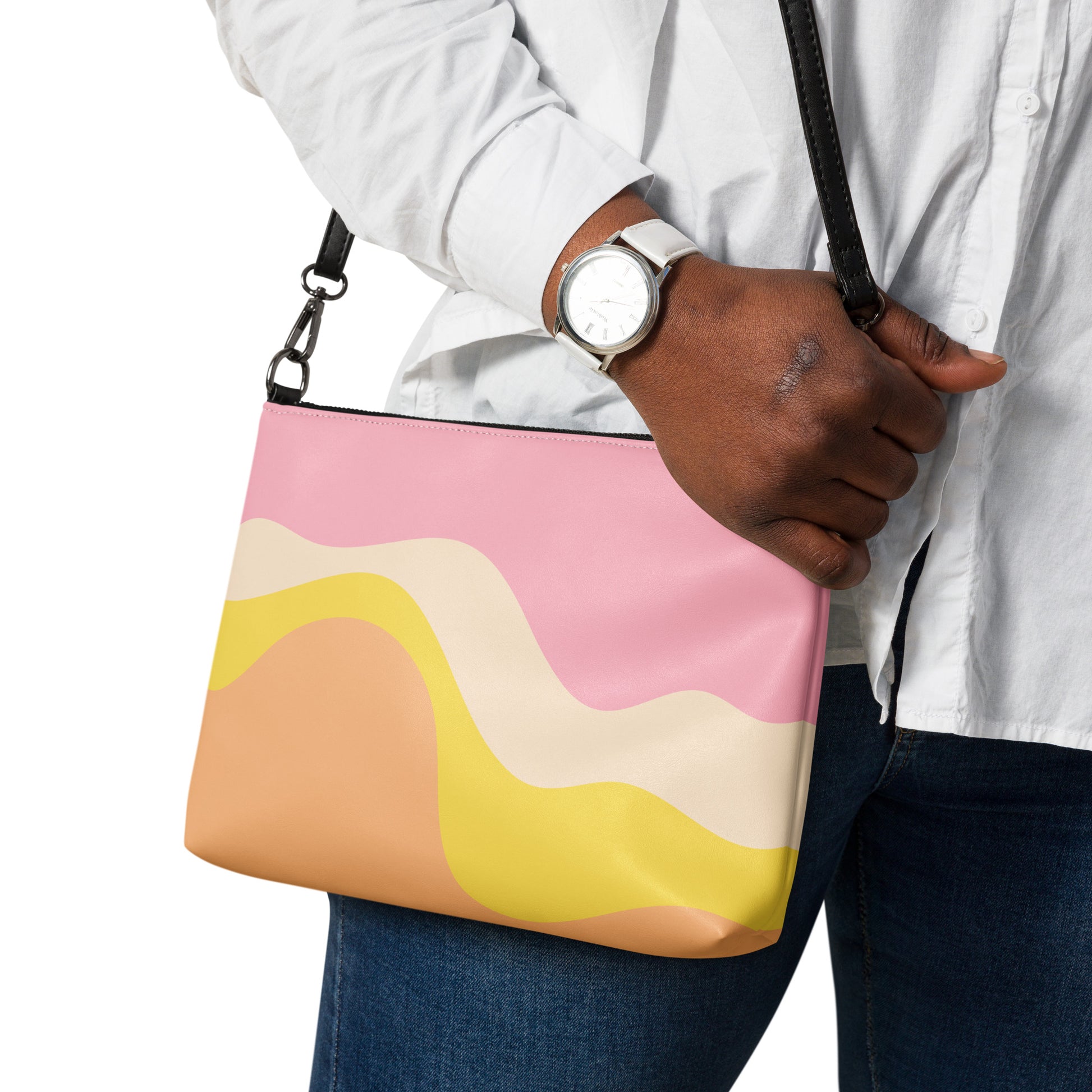 Abstract Desert Sunset Purse Handbag all-over-print-crossbody-bag-white-back-668d9b2eb9515