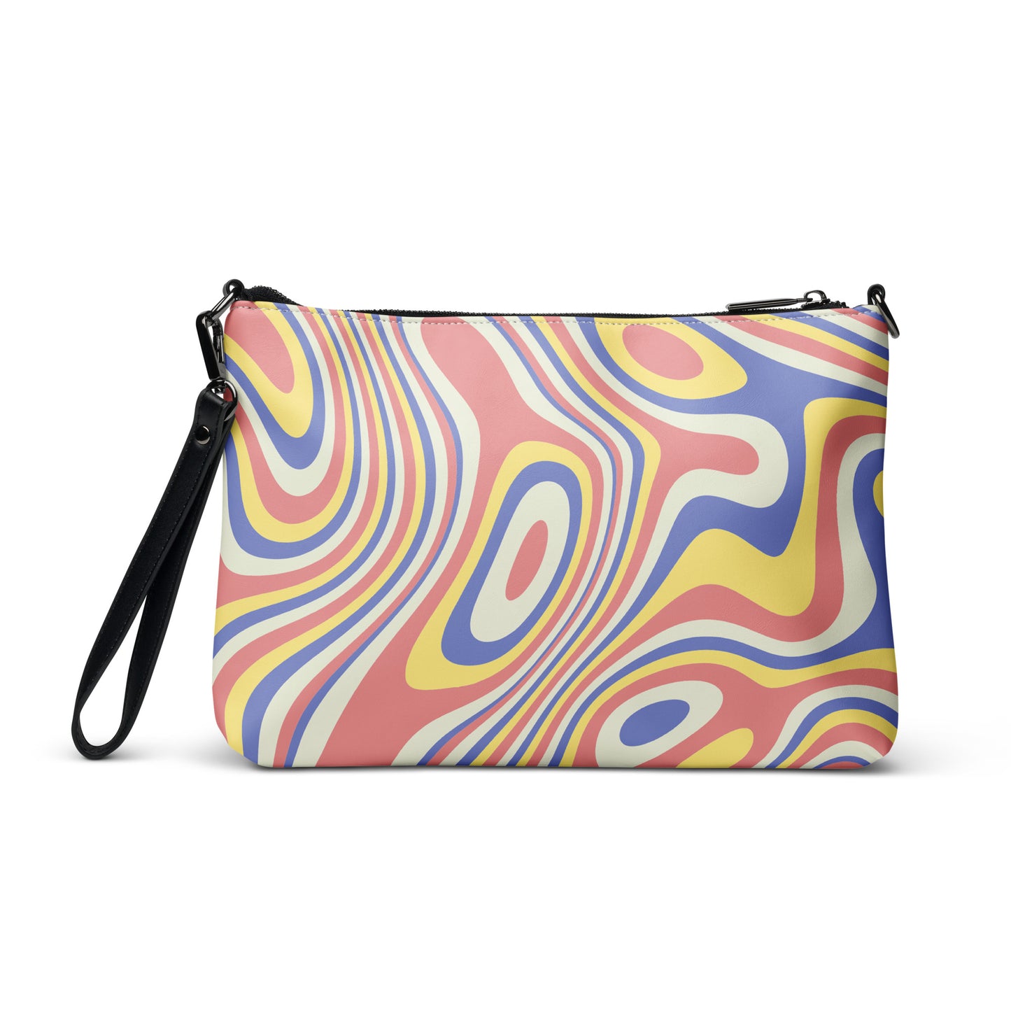 Abstract Hyper Waves Purse Handbag all-over-print-crossbody-bag-white-back-668d9b8a16d0b