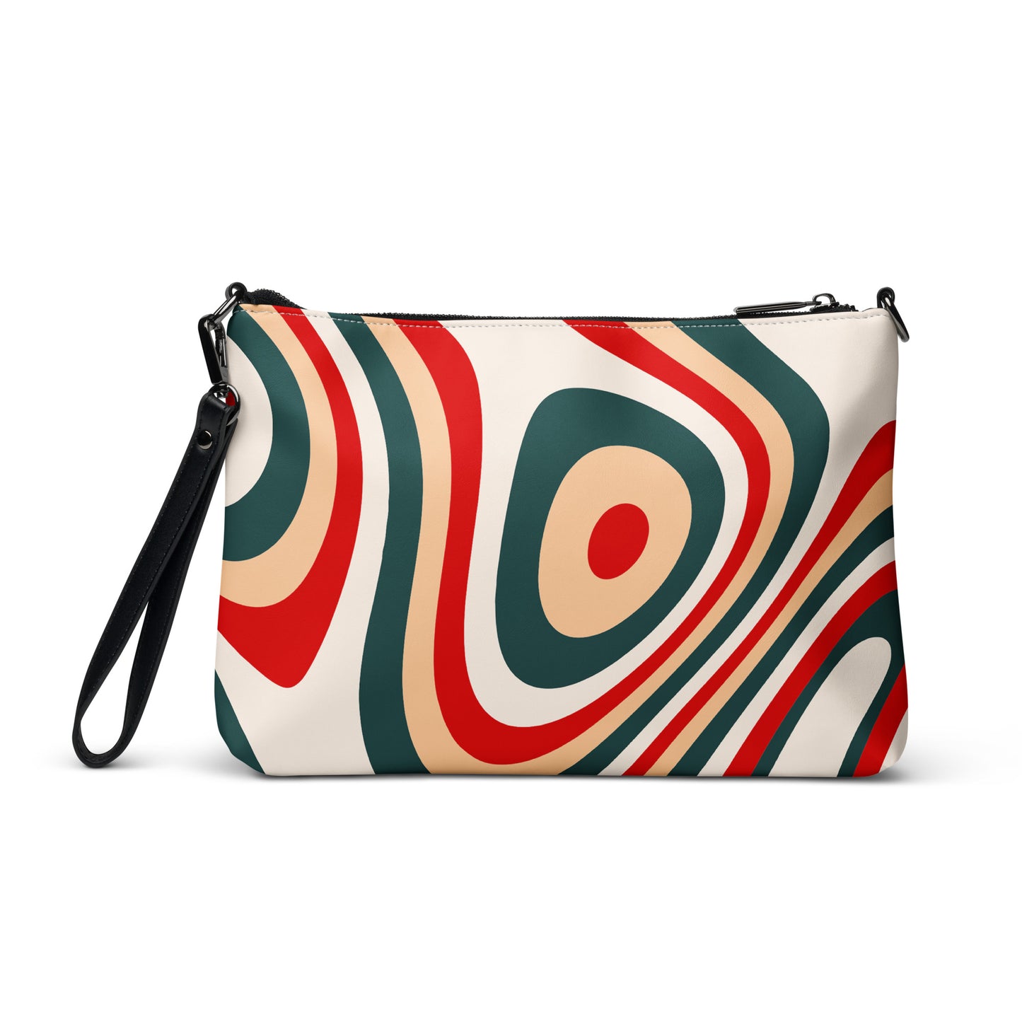 Abstract Vintage Waves Purse Handbag all-over-print-crossbody-bag-white-back-668d9c6ea07e0