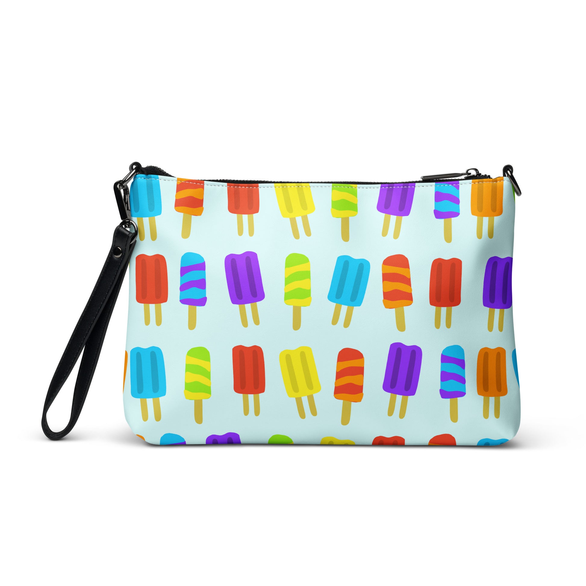 Summer Popsicles Purse Handbag all-over-print-crossbody-bag-white-back-668d9db9e9ee5