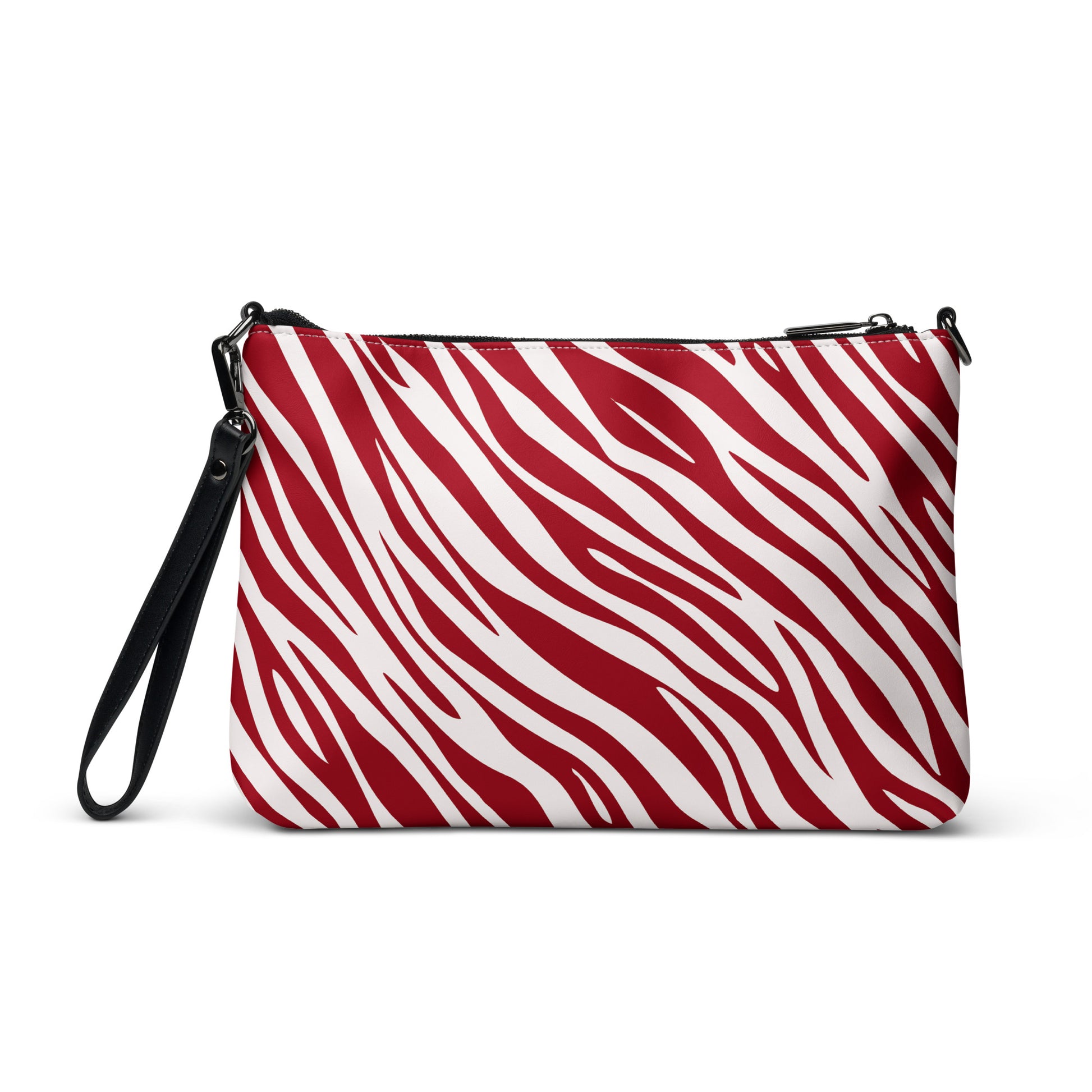 Red Zebra Print Purse Handbag all-over-print-crossbody-bag-white-back-668d9e1f8c442