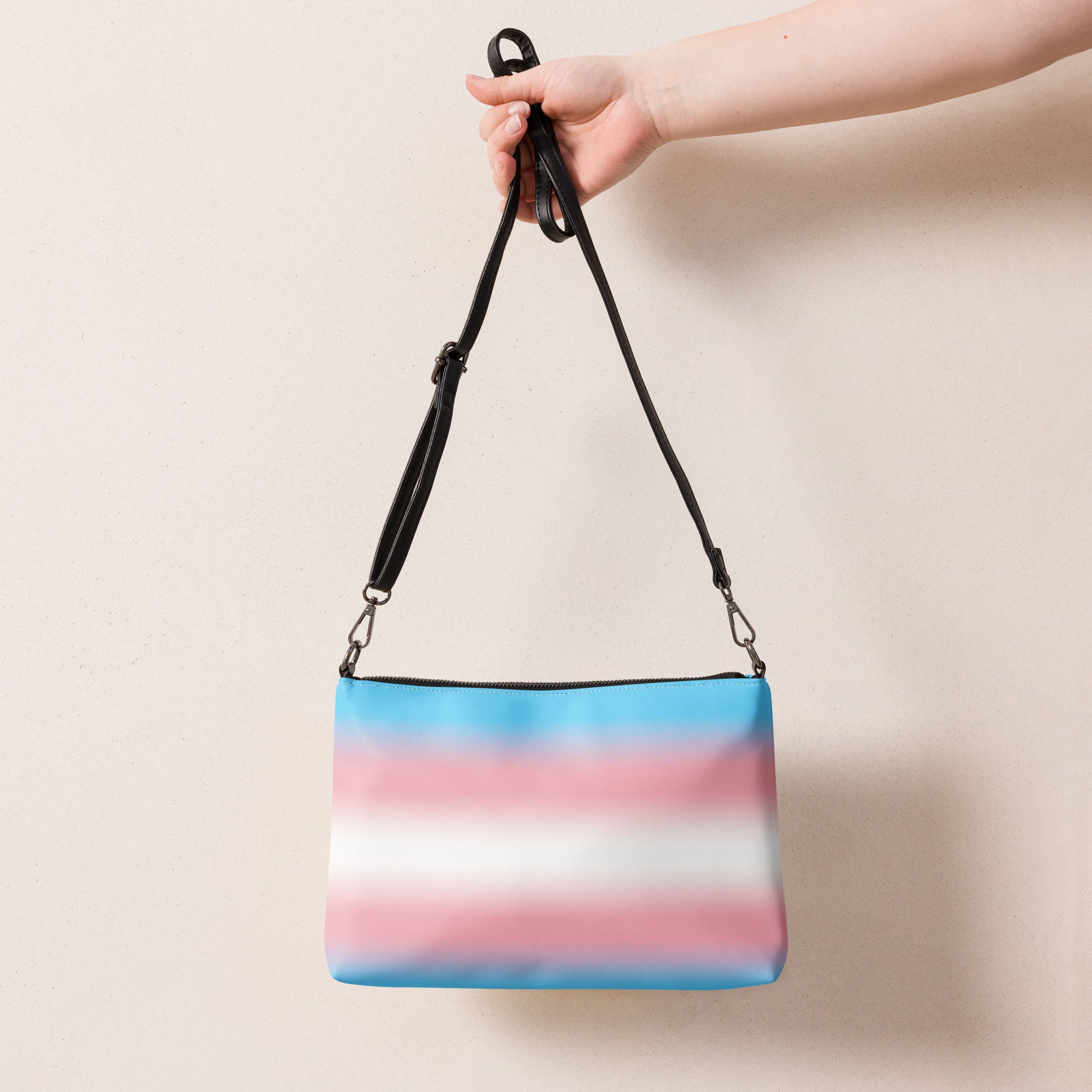 Transgender Trans Ombre Purse Handbag all-over-print-crossbody-bag-white-back-668da3e7de414