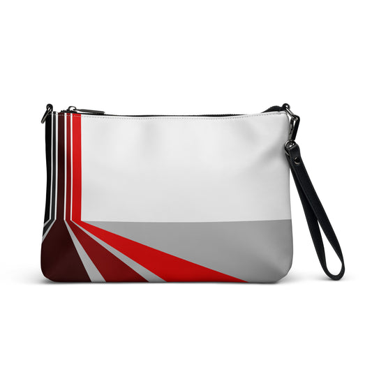 Modern Red Lines Purse Handbag Default Title all-over-print-crossbody-bag-white-front-668d8a5e836d2