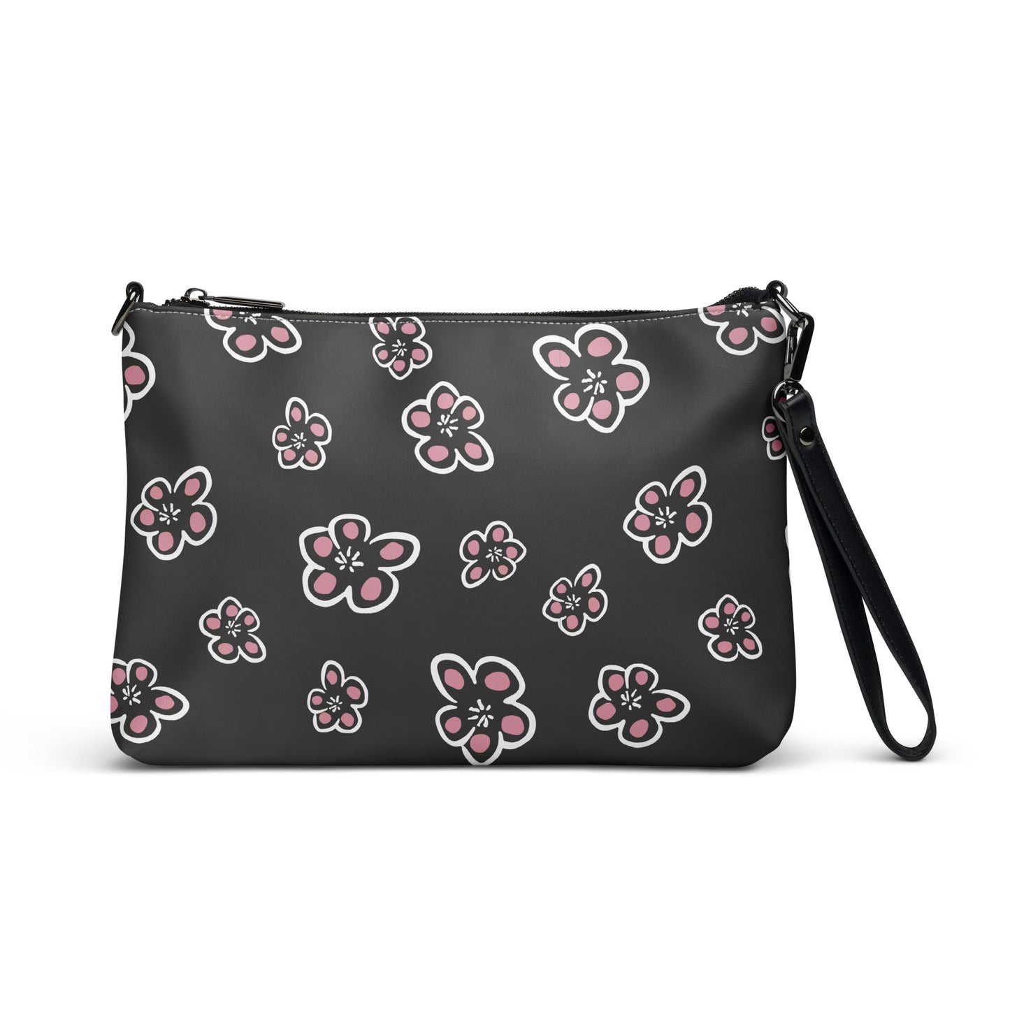 Flowering Plum Purse Handbag Default Title all-over-print-crossbody-bag-white-front-668d8b2c4c405