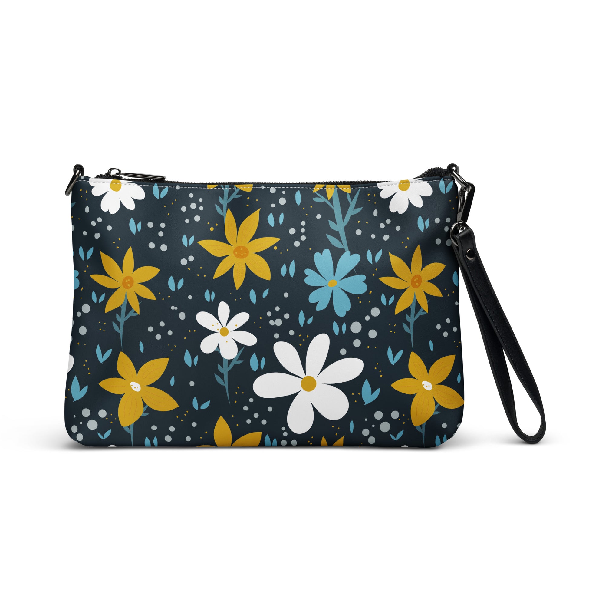 Floral Garden Purse Handbag Default Title all-over-print-crossbody-bag-white-front-668d962220476