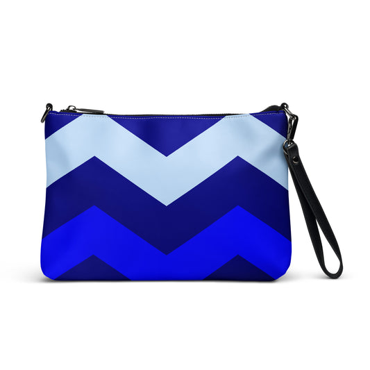 Chevron in Blue Purse Handbag Default Title all-over-print-crossbody-bag-white-front-668d99f0d2791