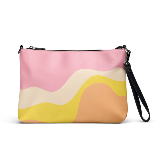 Abstract Desert Sunset Purse Handbag Default Title all-over-print-crossbody-bag-white-front-668d9b2eb7bfd