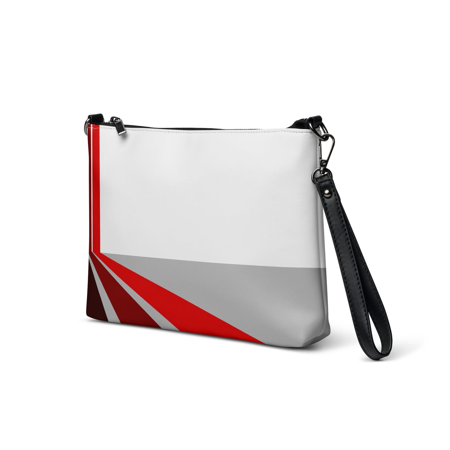 Modern Red Lines Purse Handbag all-over-print-crossbody-bag-white-left-front-668d8a5e856c5